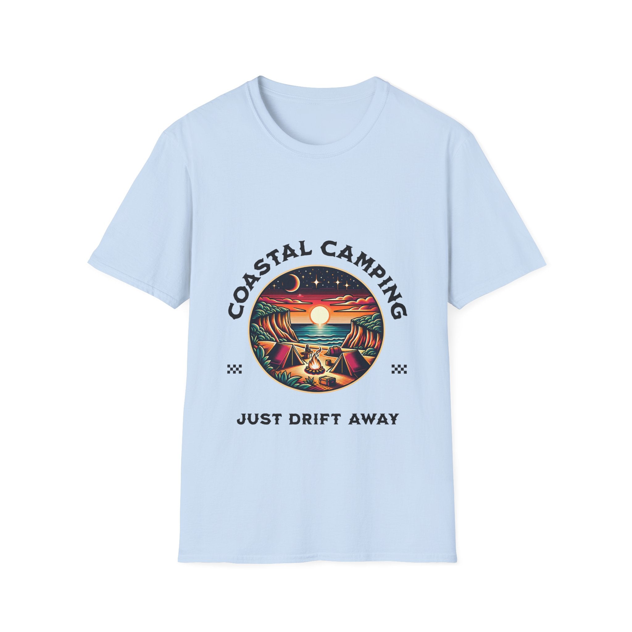 Coastal Camping Unisex Softstyle T-Shirt