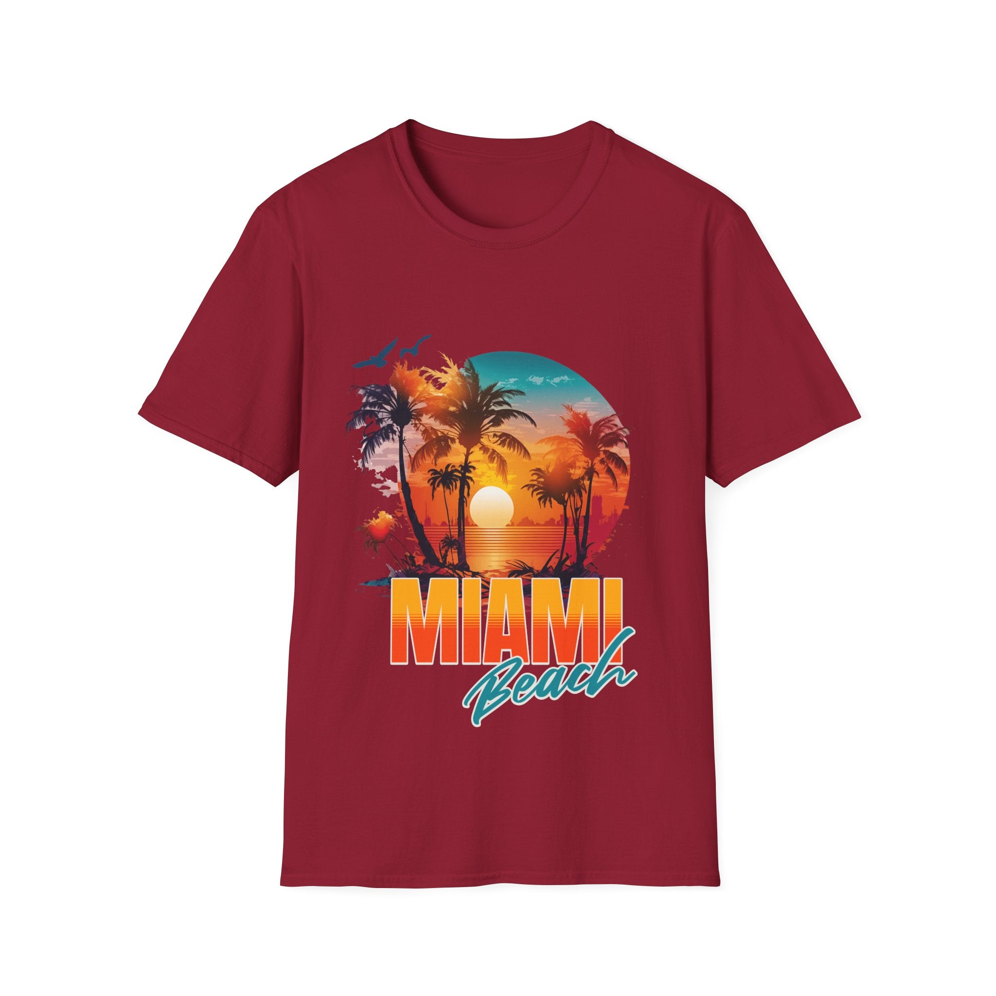 Miami Beach Unisex Softstyle T-Shirt
