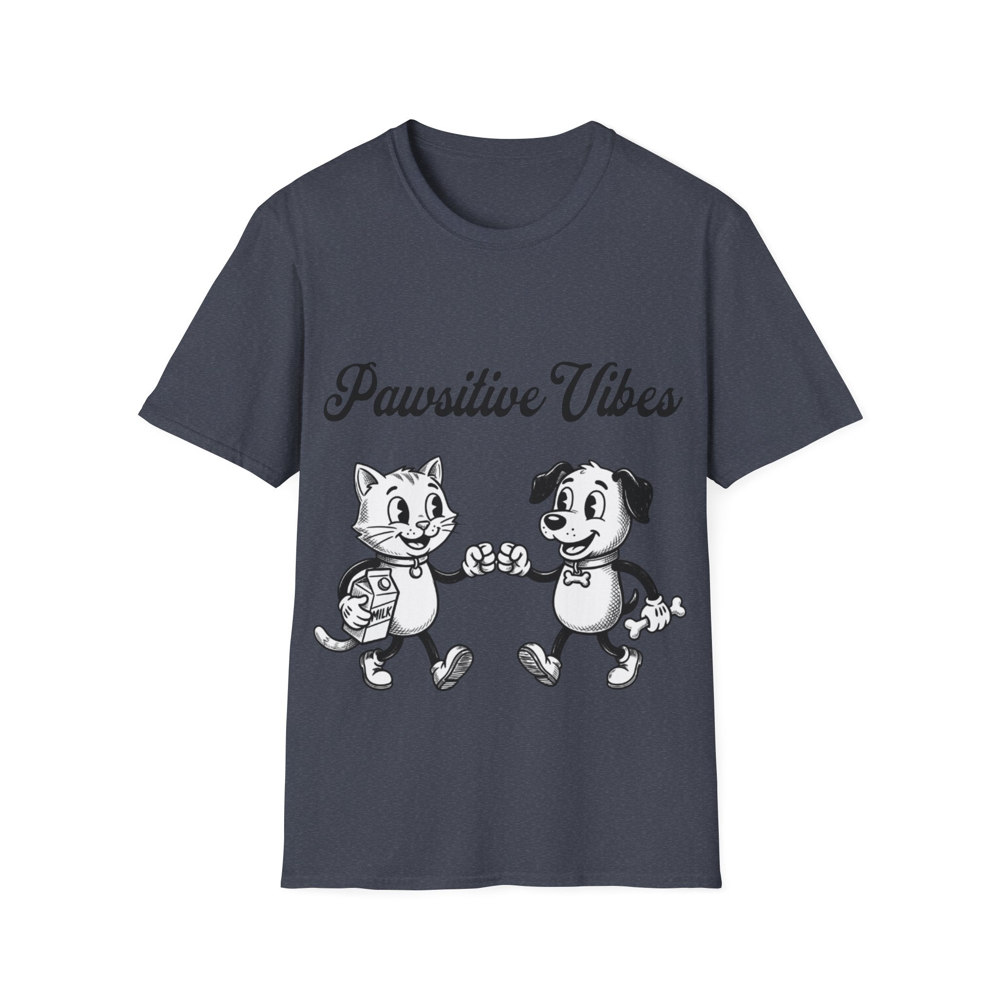 Pawsitive Vibes Unisex Softstyle T-Shirt