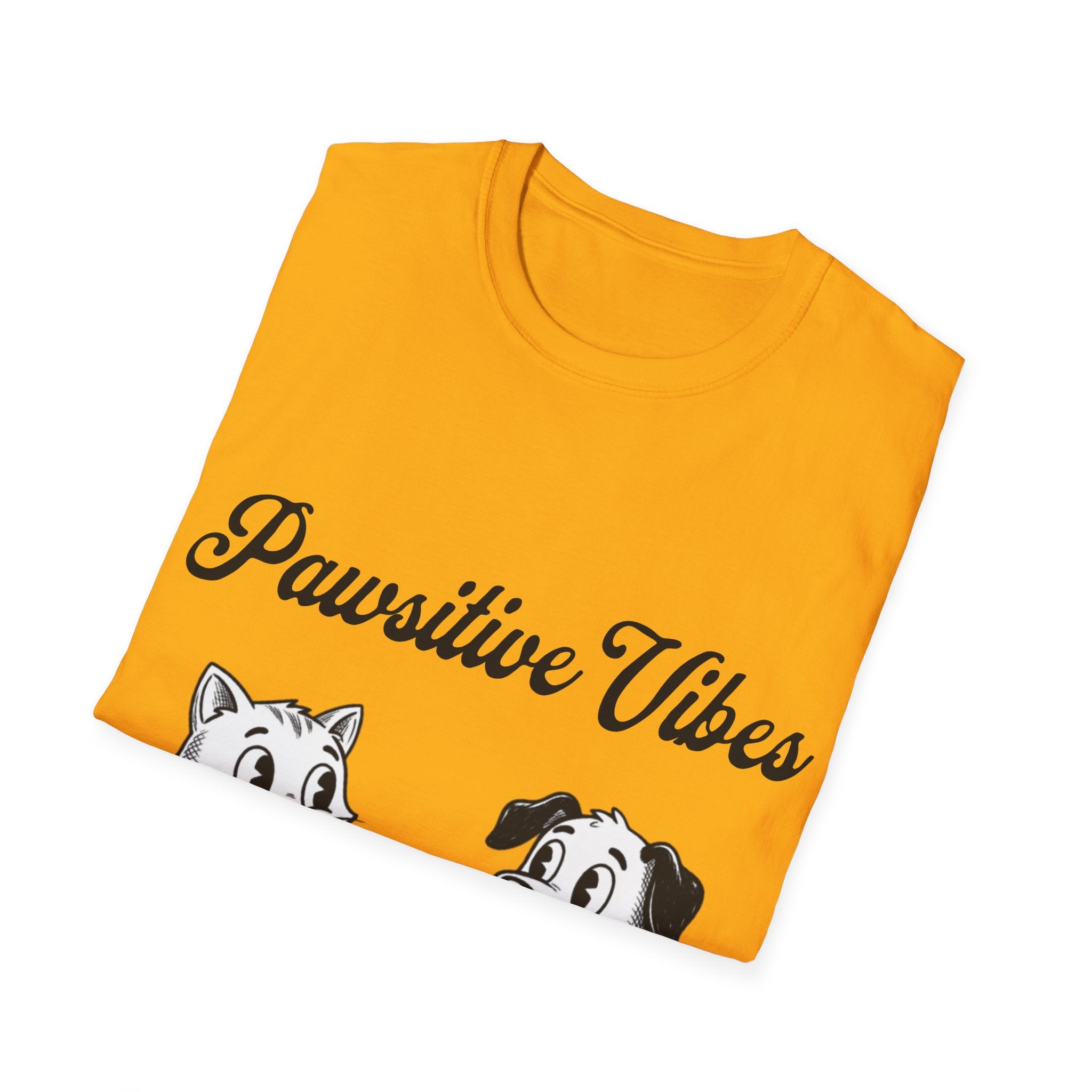 Pawsitive Vibes Unisex Softstyle T-Shirt
