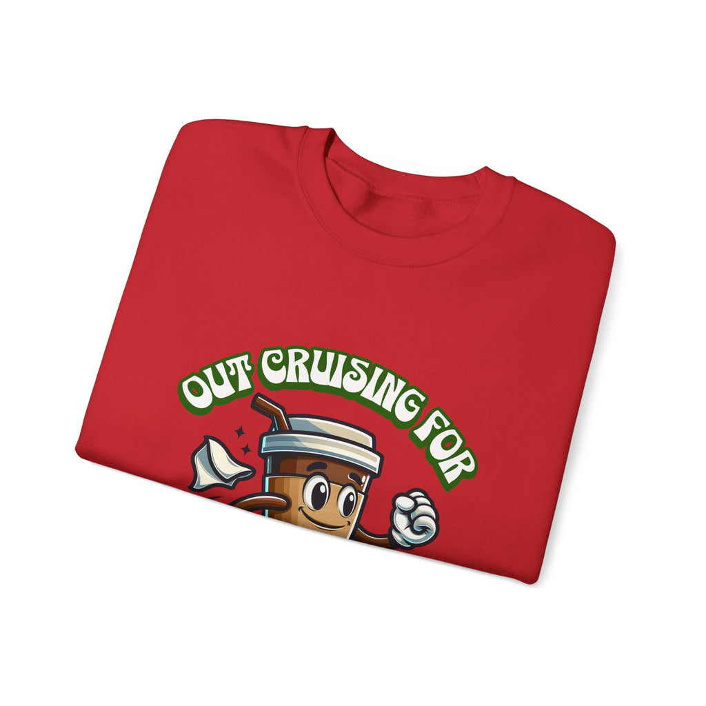 Crusing for Coffee Unisex Heavy Blend™ Crewneck Sweatshirt