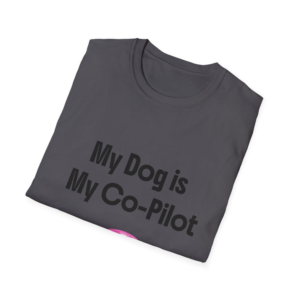 Dog Co-Pilot Unisex Softstyle T-Shirt