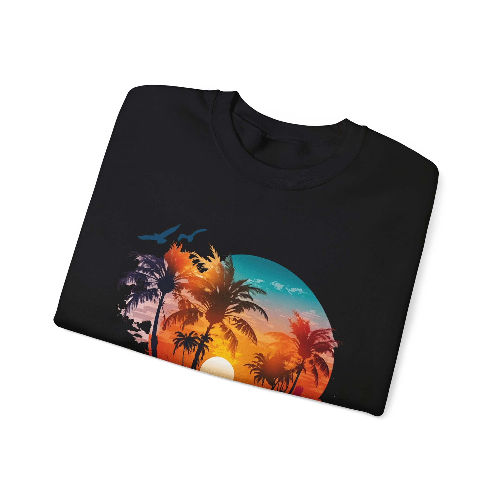 Miami Beach Unisex Heavy Blend™ Crewneck Sweatshirt