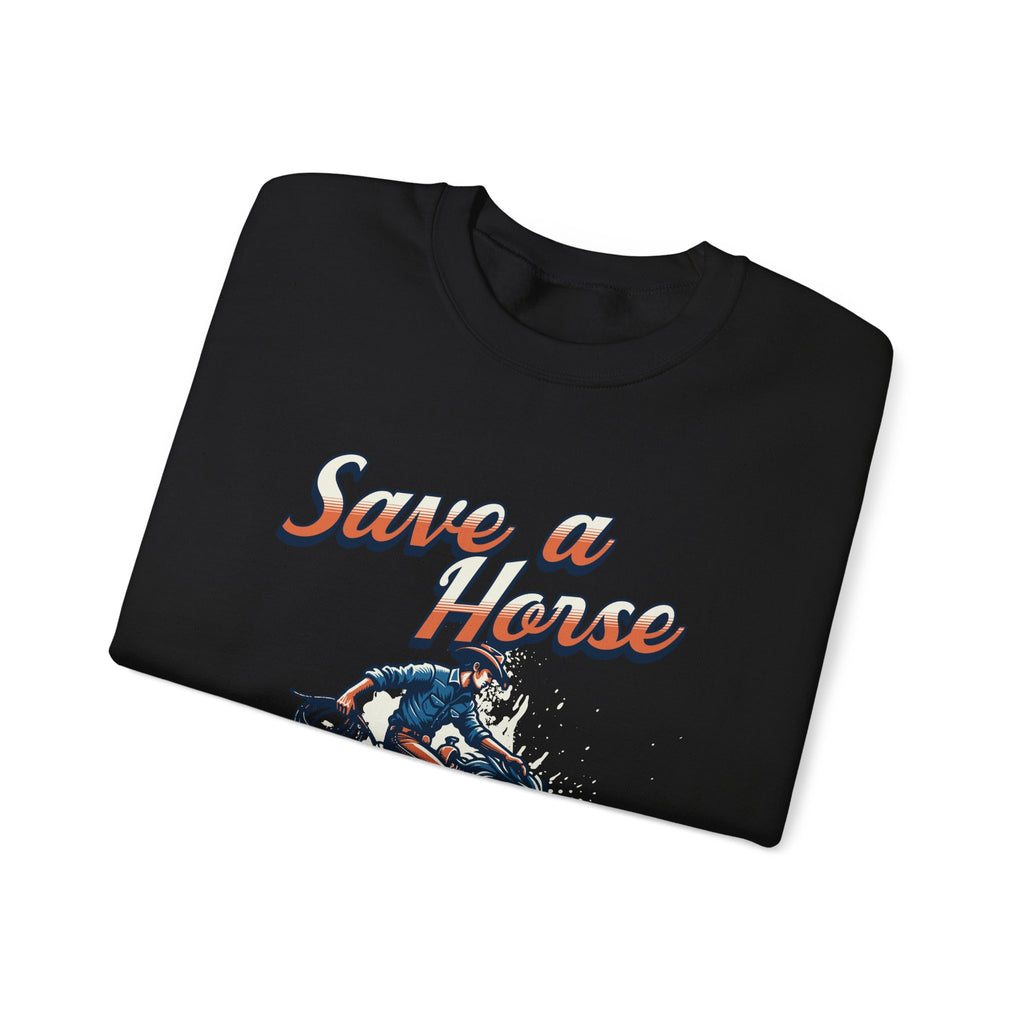 Save a Horse, Ride a Cowboy Unisex Heavy Blend™ Crewneck Sweatshirt