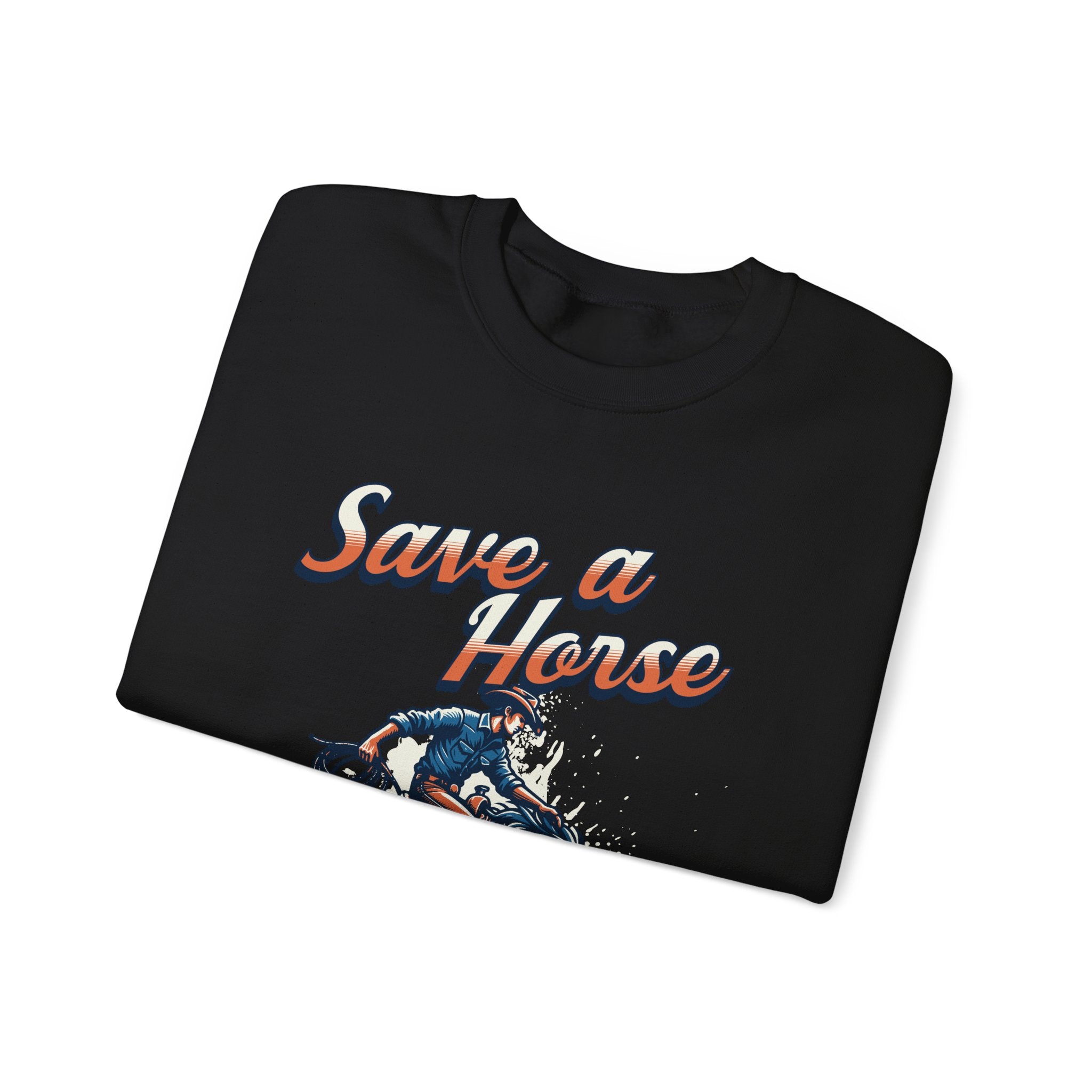 Save a Horse, Ride a Cowboy Unisex Heavy Blend™ Crewneck Sweatshirt
