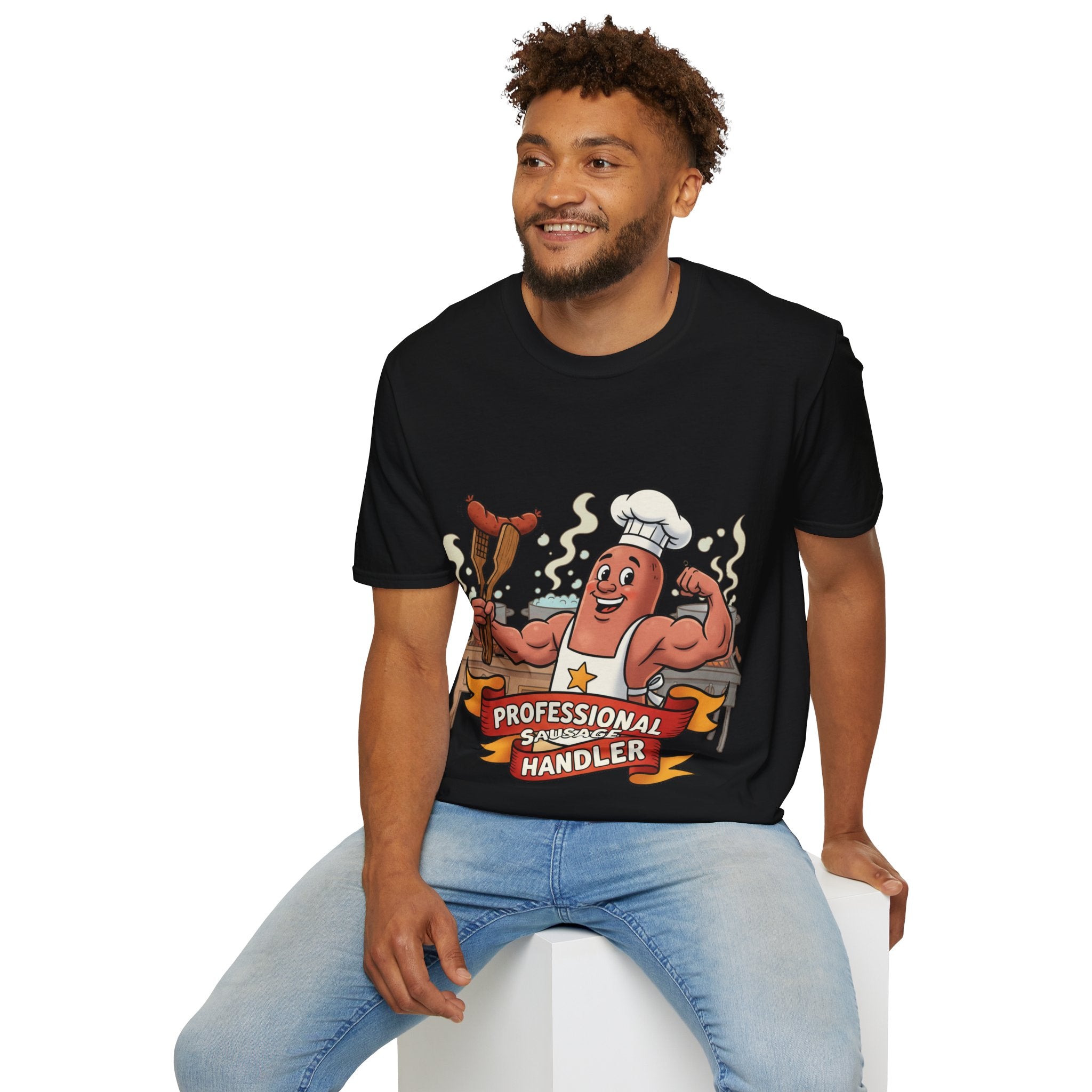 Sausage Handler Unisex Softstyle T-Shirt