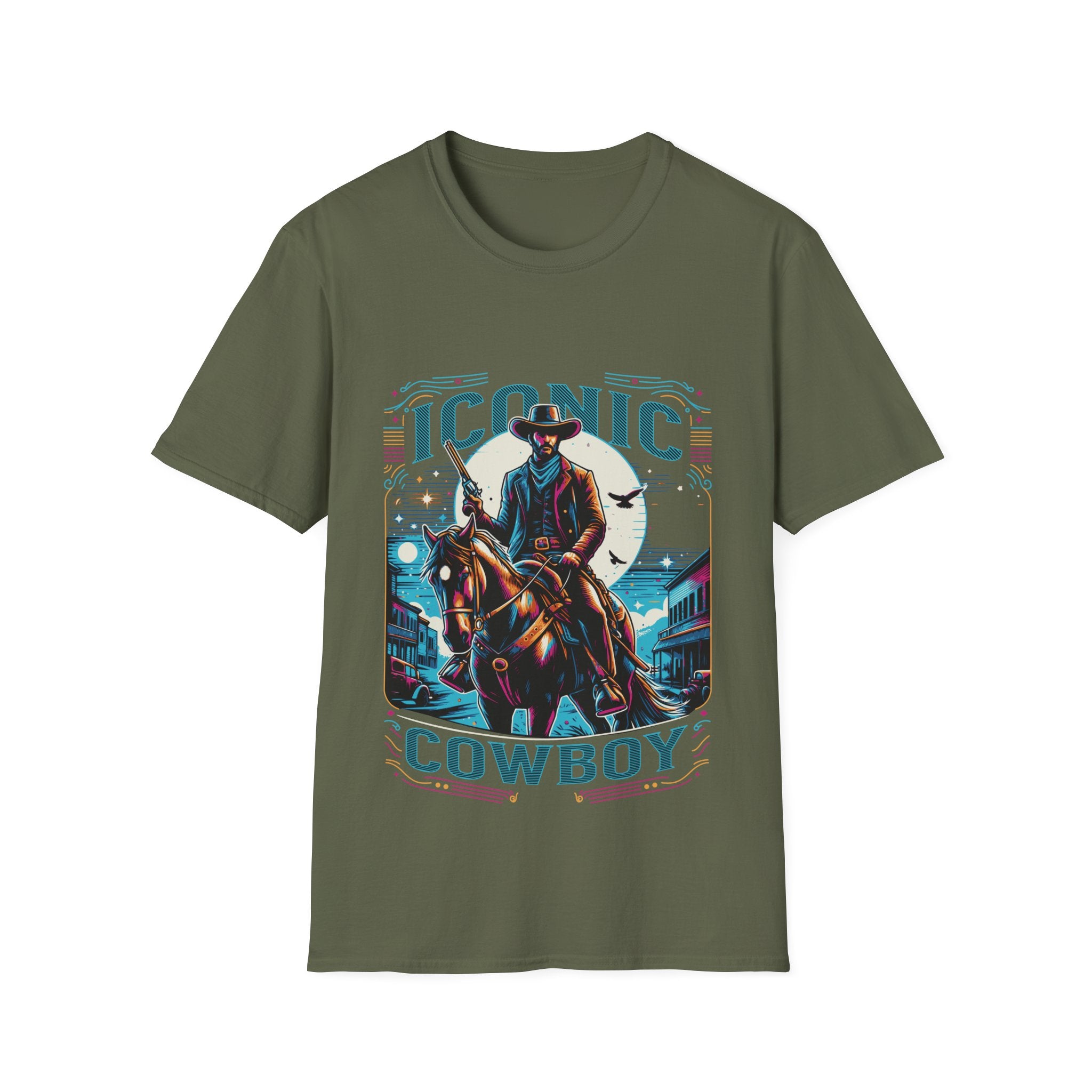 Iconic Cowboy Unisex Softstyle T-Shirt