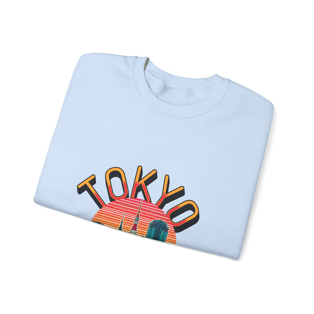 Toyko Old meets New Unisex Heavy Blend™ Crewneck Sweatshirt