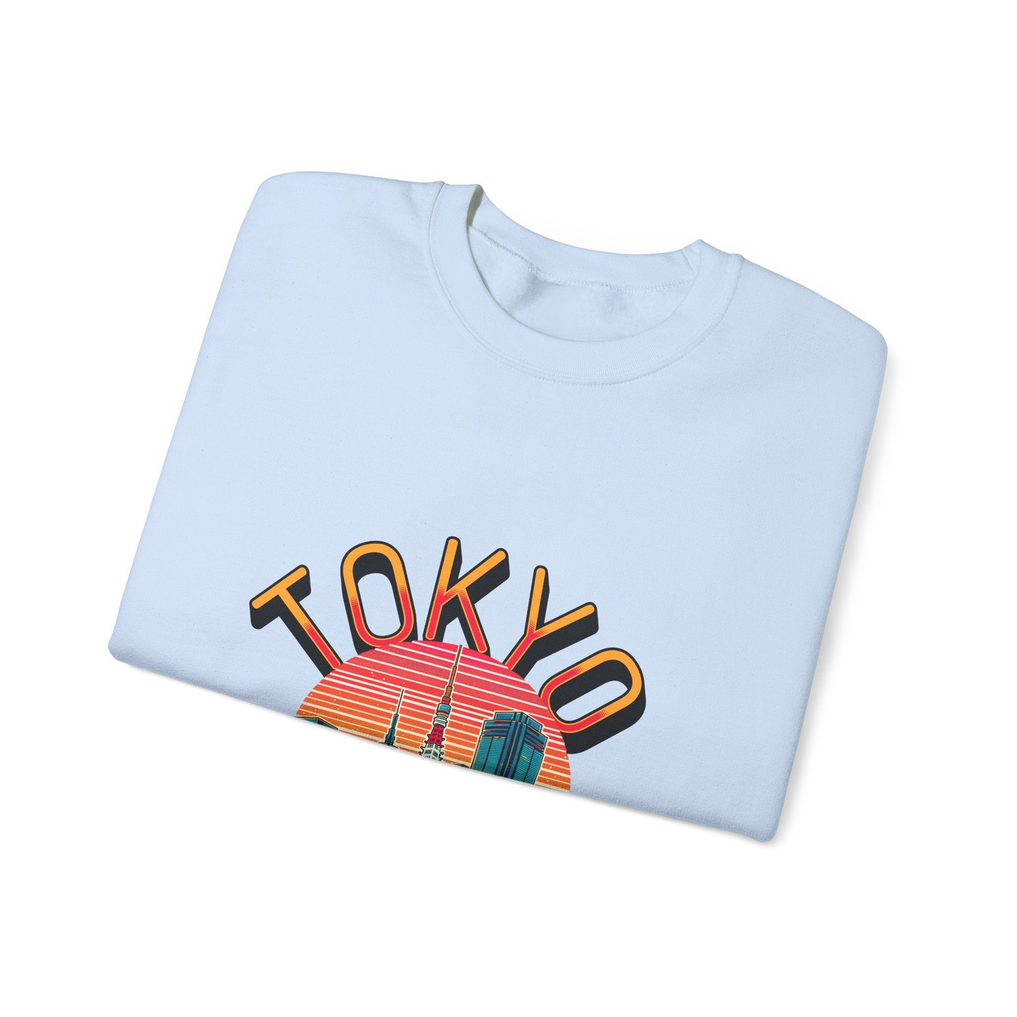 Toyko Old meets New Unisex Heavy Blend™ Crewneck Sweatshirt