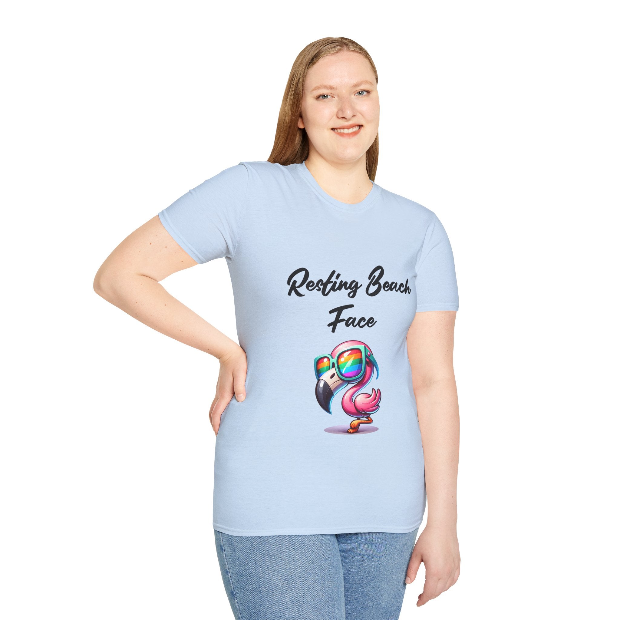Beach Face Unisex Softstyle T-Shirt