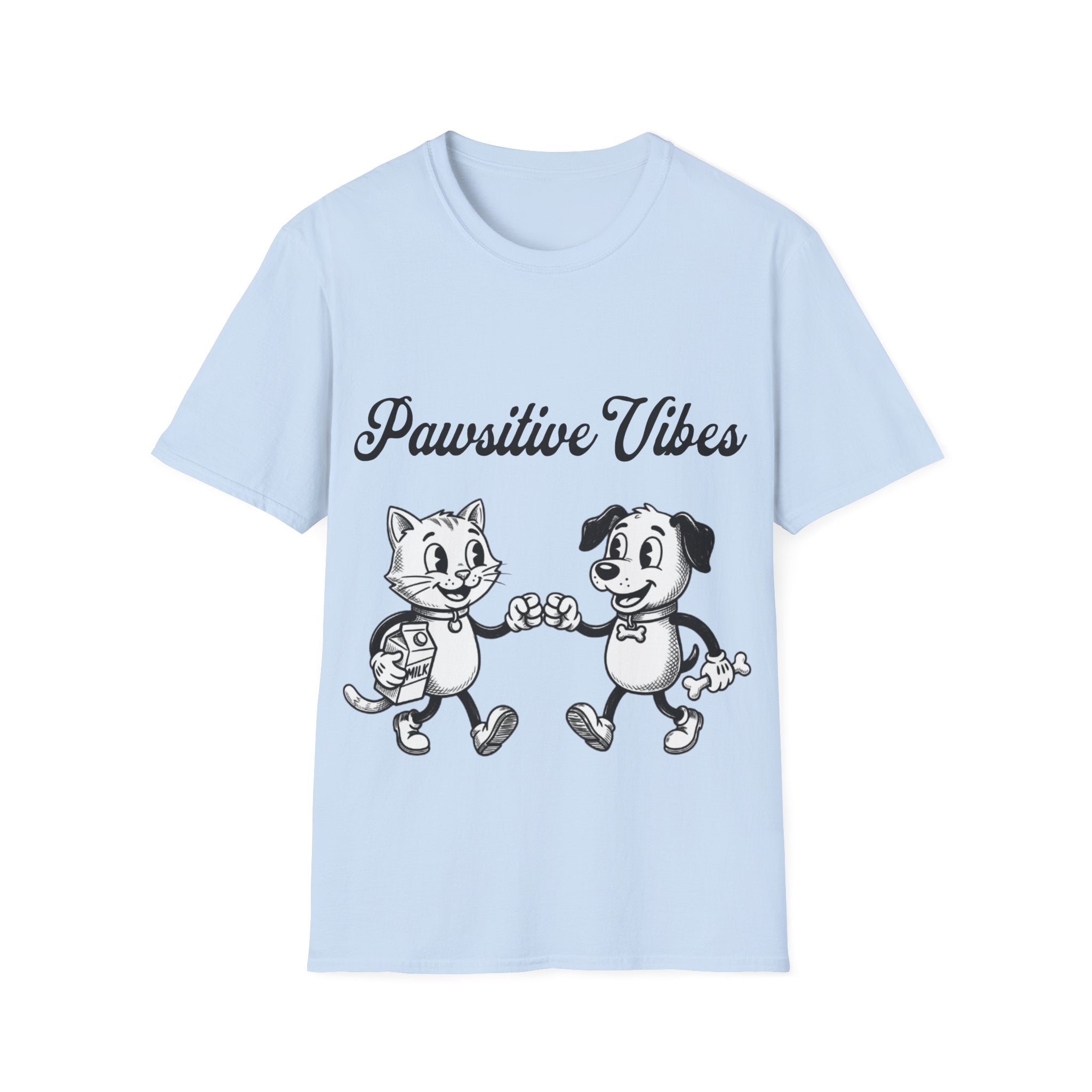 Pawsitive Vibes Unisex Softstyle T-Shirt