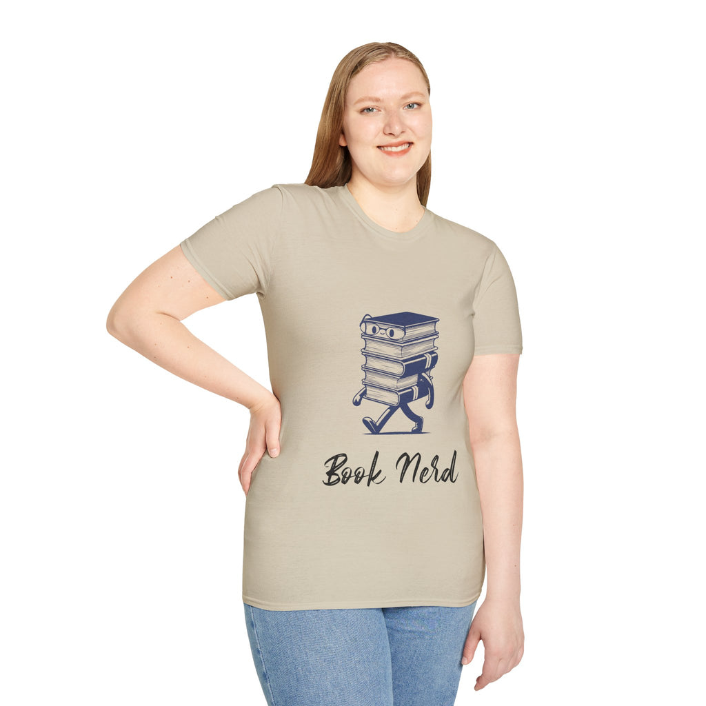 Book Nerd Unisex Softstyle T-Shirt