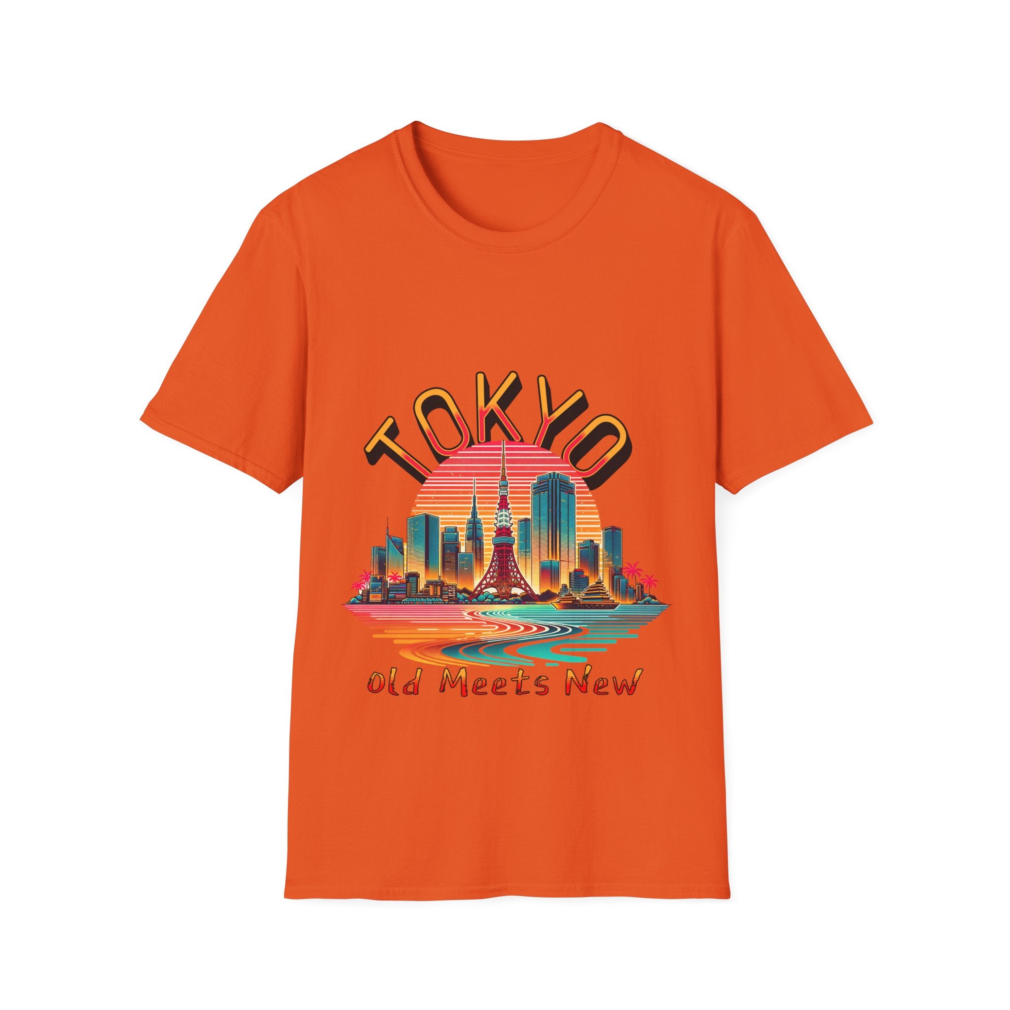 Toyko Old Meets New Unisex Softstyle T-Shirt