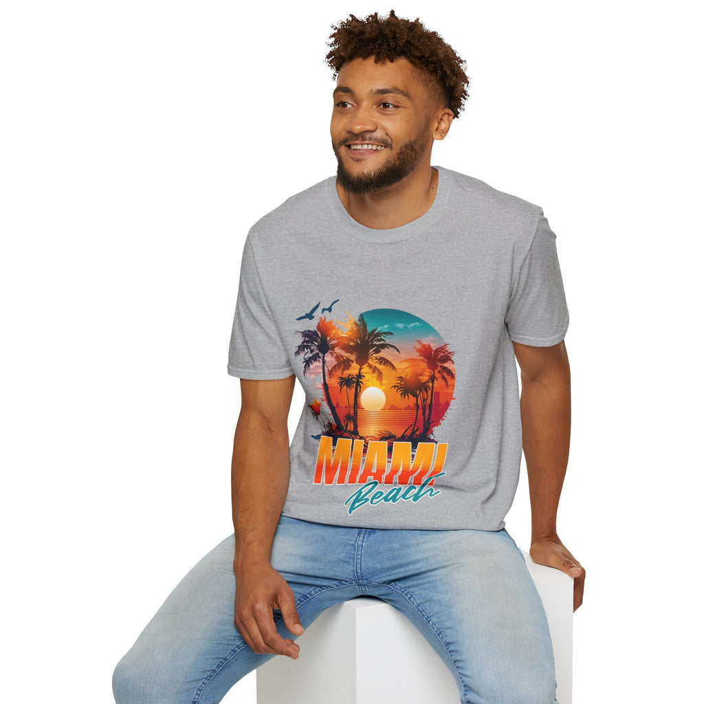 Miami Beach Unisex Softstyle T-Shirt