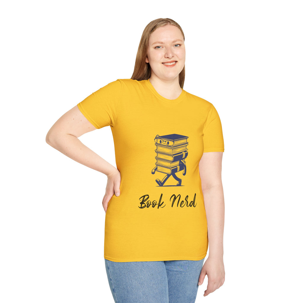 Book Nerd Unisex Softstyle T-Shirt