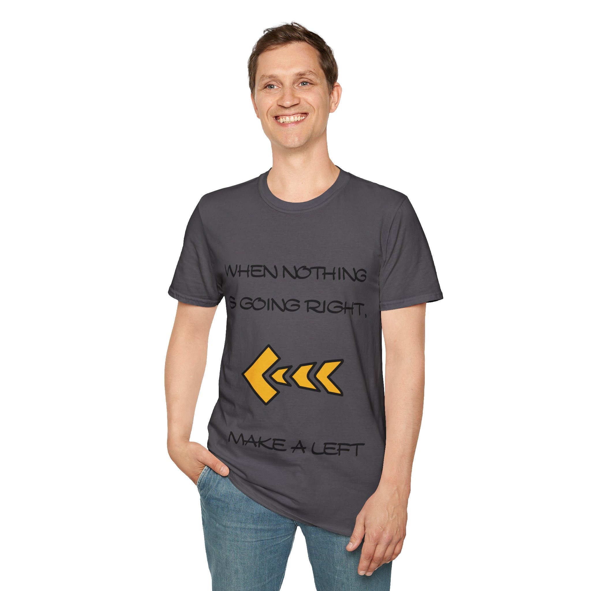 Make a Left Unisex Softstyle T-Shirt