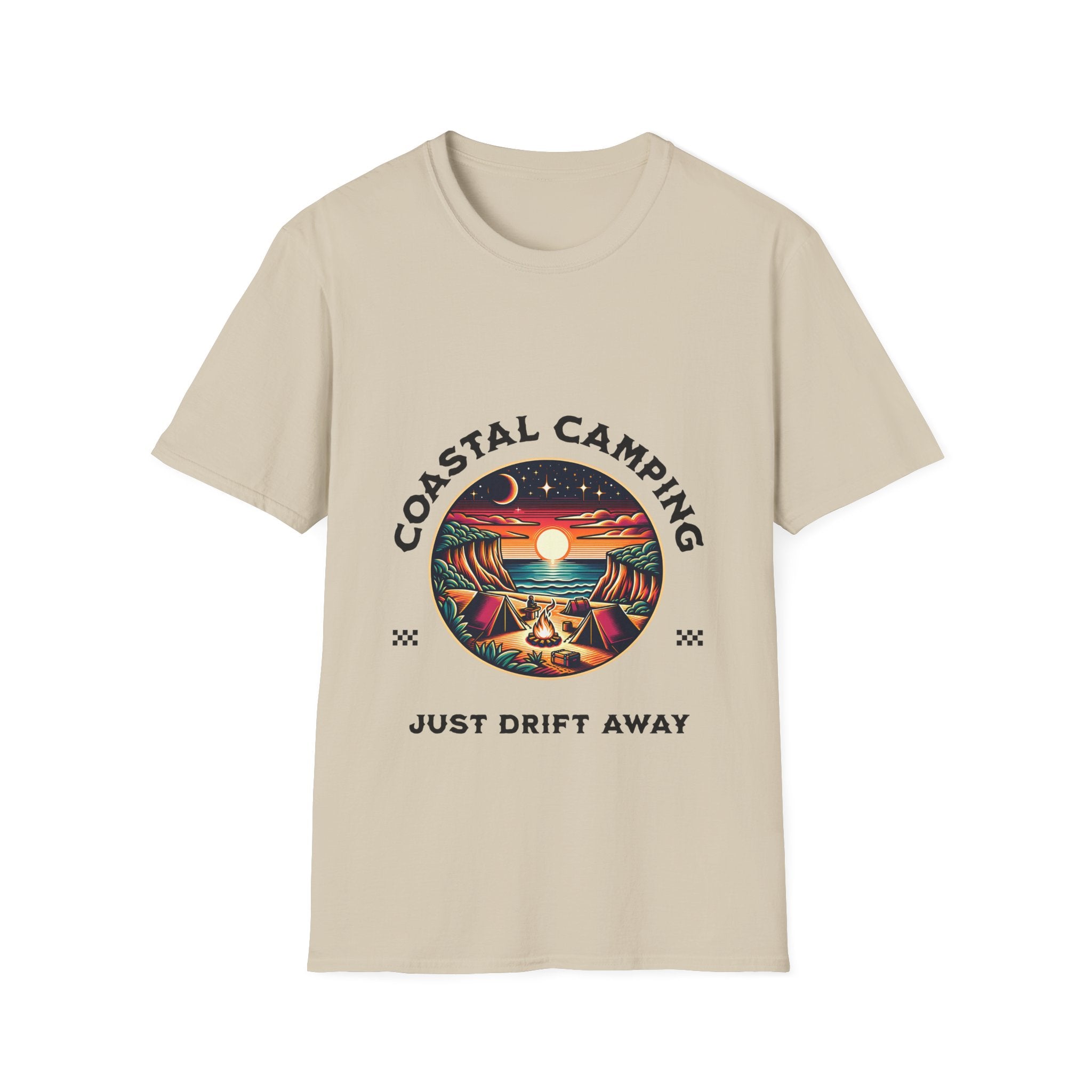 Coastal Camping Unisex Softstyle T-Shirt