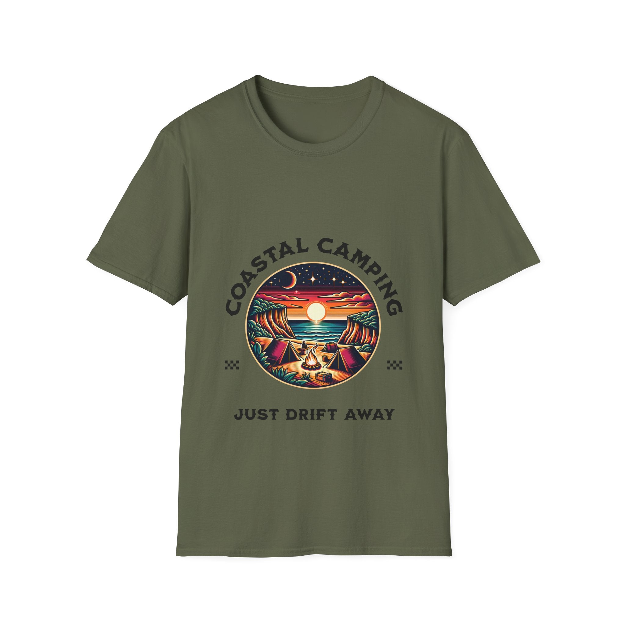 Coastal Camping Unisex Softstyle T-Shirt