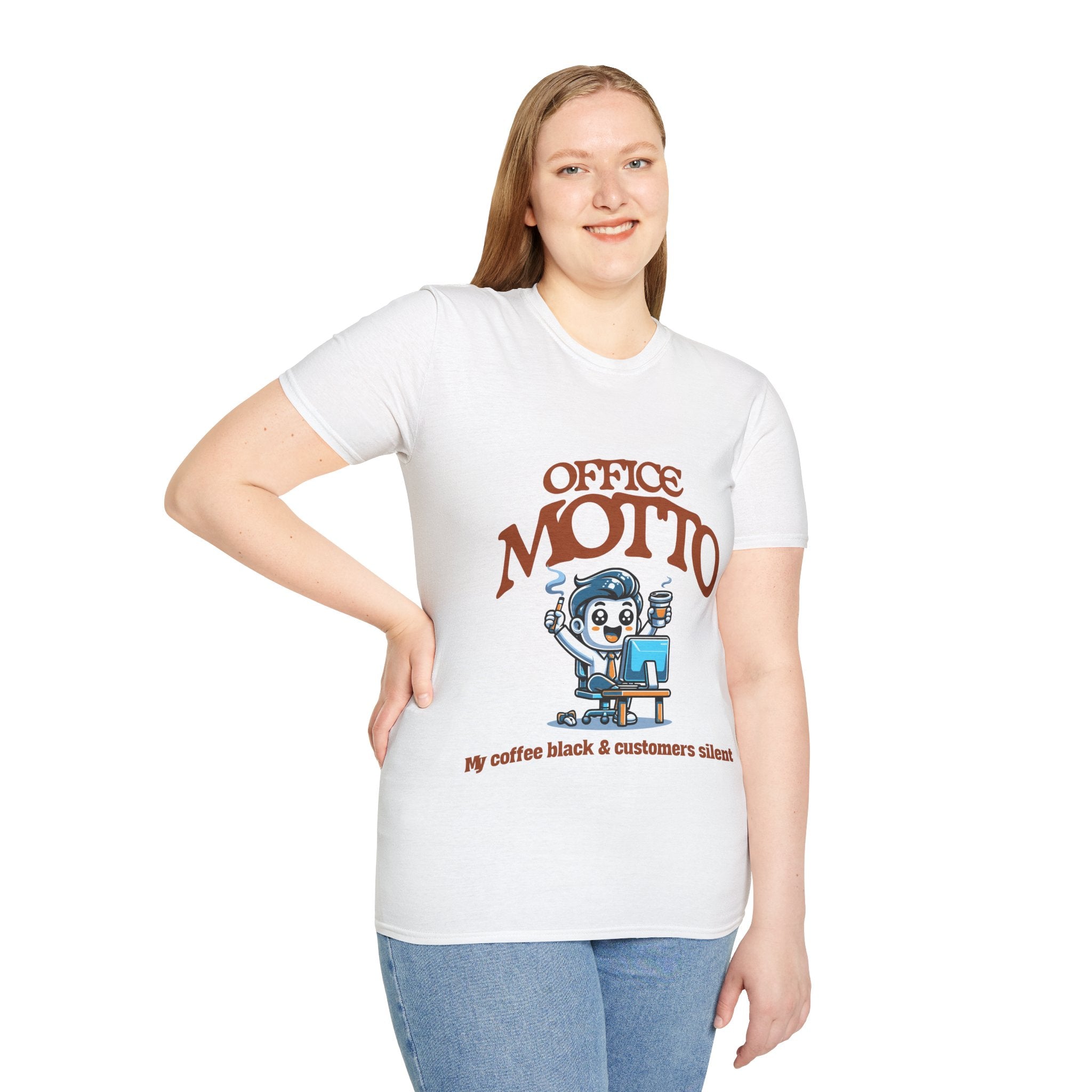 Office Motto Unisex Softstyle T-Shirt