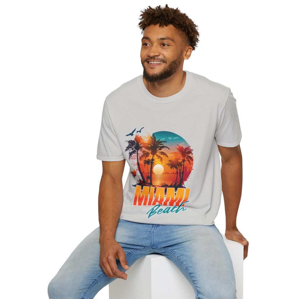 Miami Beach Unisex Softstyle T-Shirt