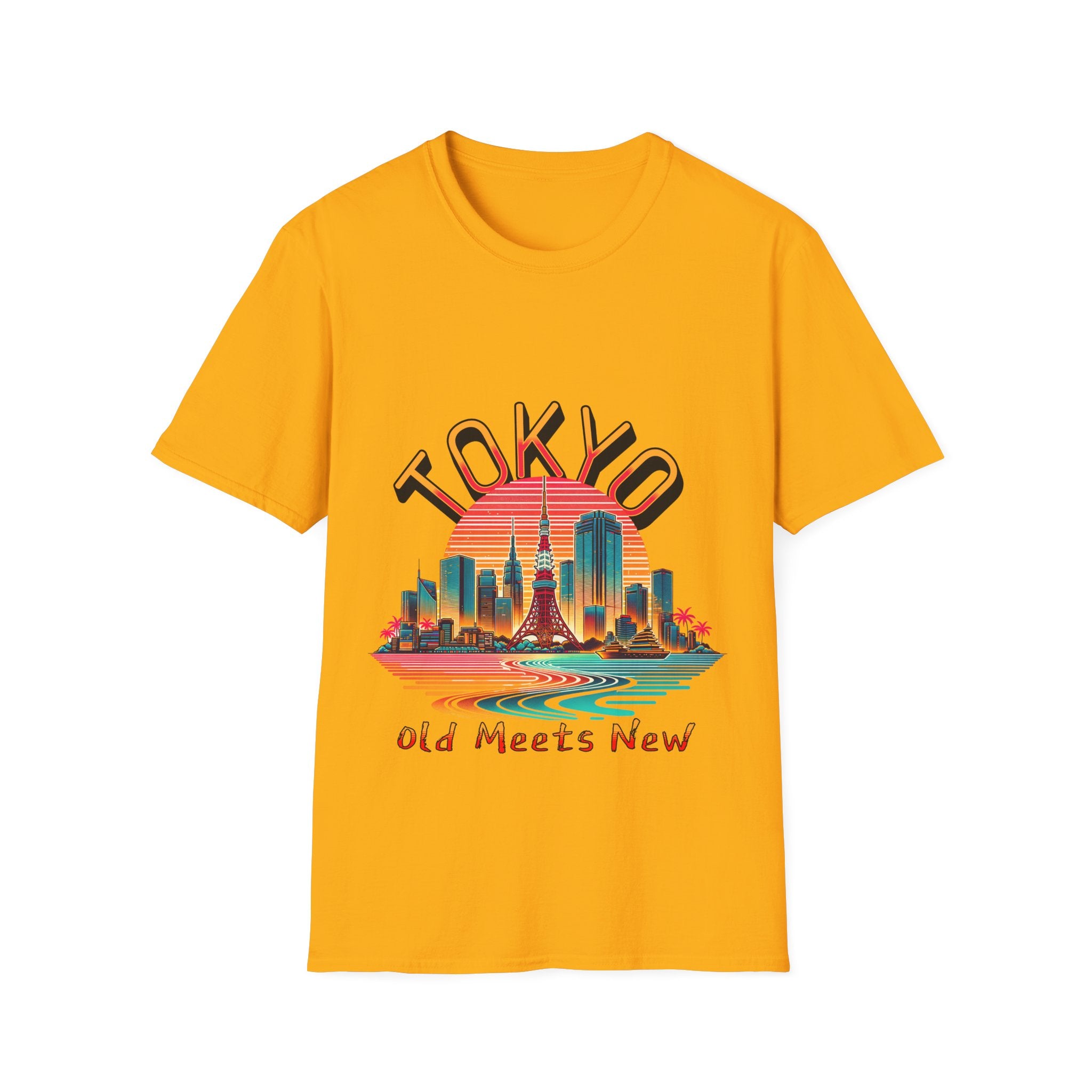 Toyko Old Meets New Unisex Softstyle T-Shirt