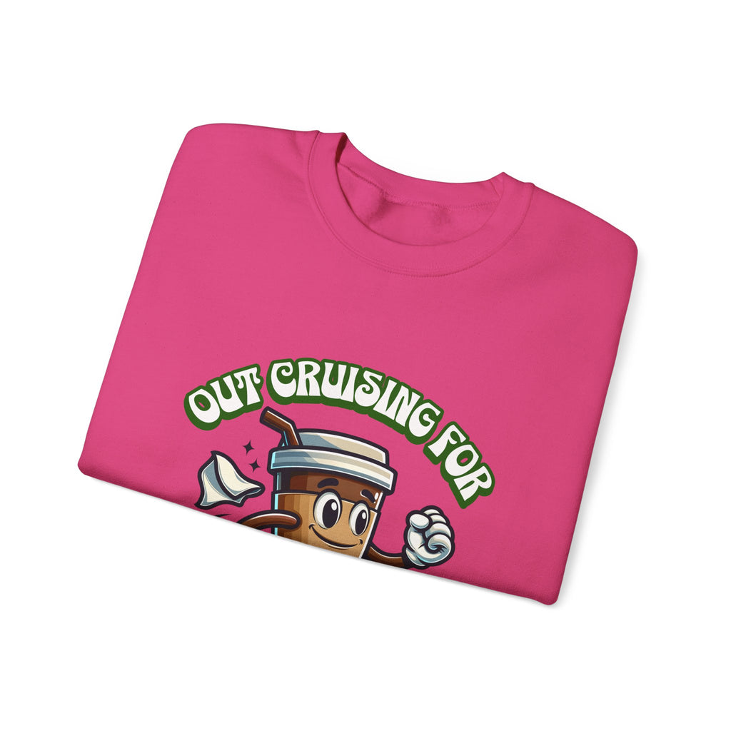 Crusing for Coffee Unisex Heavy Blend™ Crewneck Sweatshirt