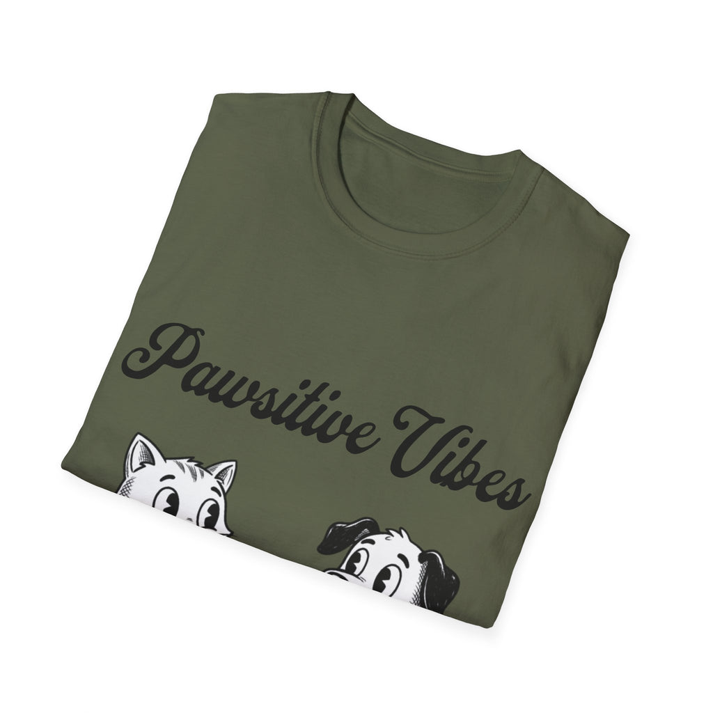 Pawsitive Vibes Unisex Softstyle T-Shirt