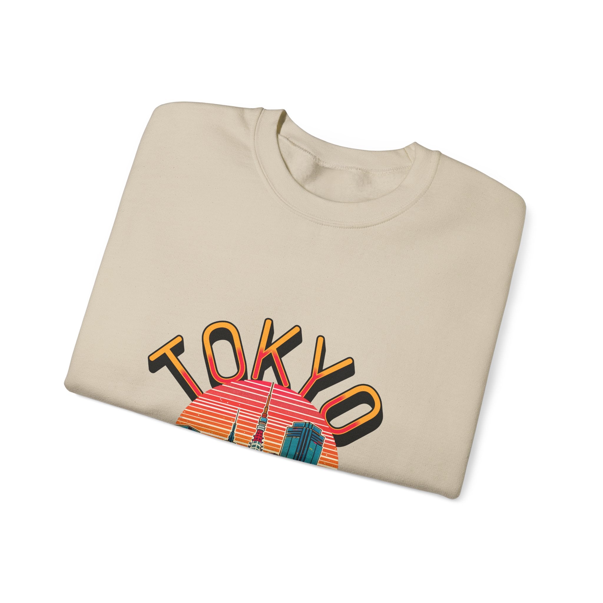 Toyko Old meets New Unisex Heavy Blend™ Crewneck Sweatshirt