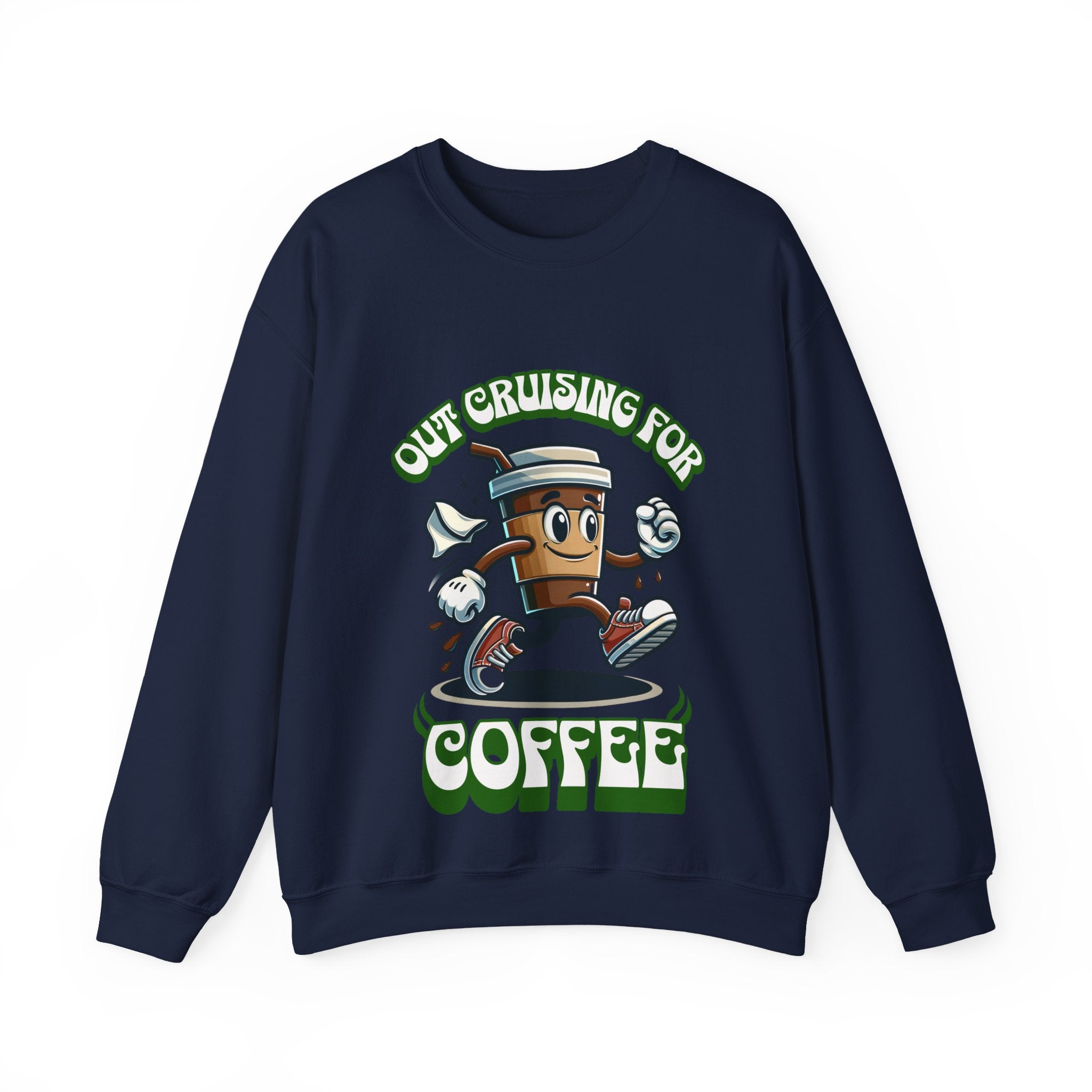 Crusing for Coffee Unisex Heavy Blend™ Crewneck Sweatshirt