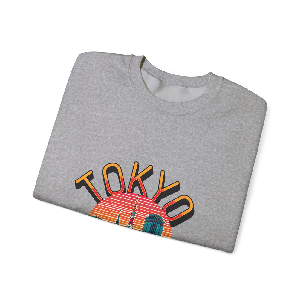 Toyko Old meets New Unisex Heavy Blend™ Crewneck Sweatshirt