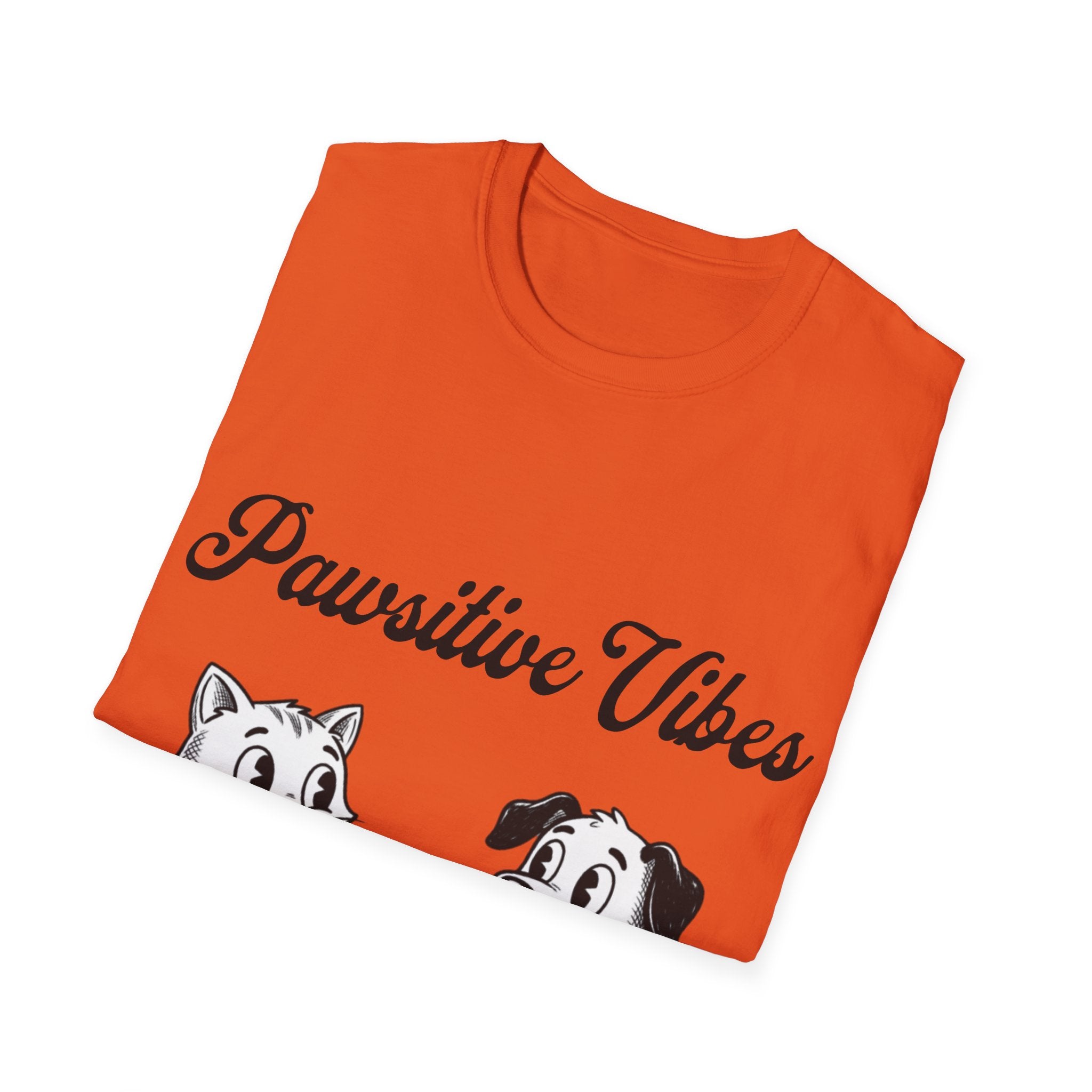 Pawsitive Vibes Unisex Softstyle T-Shirt