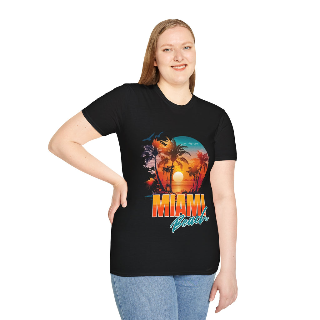 Miami Beach Unisex Softstyle T-Shirt