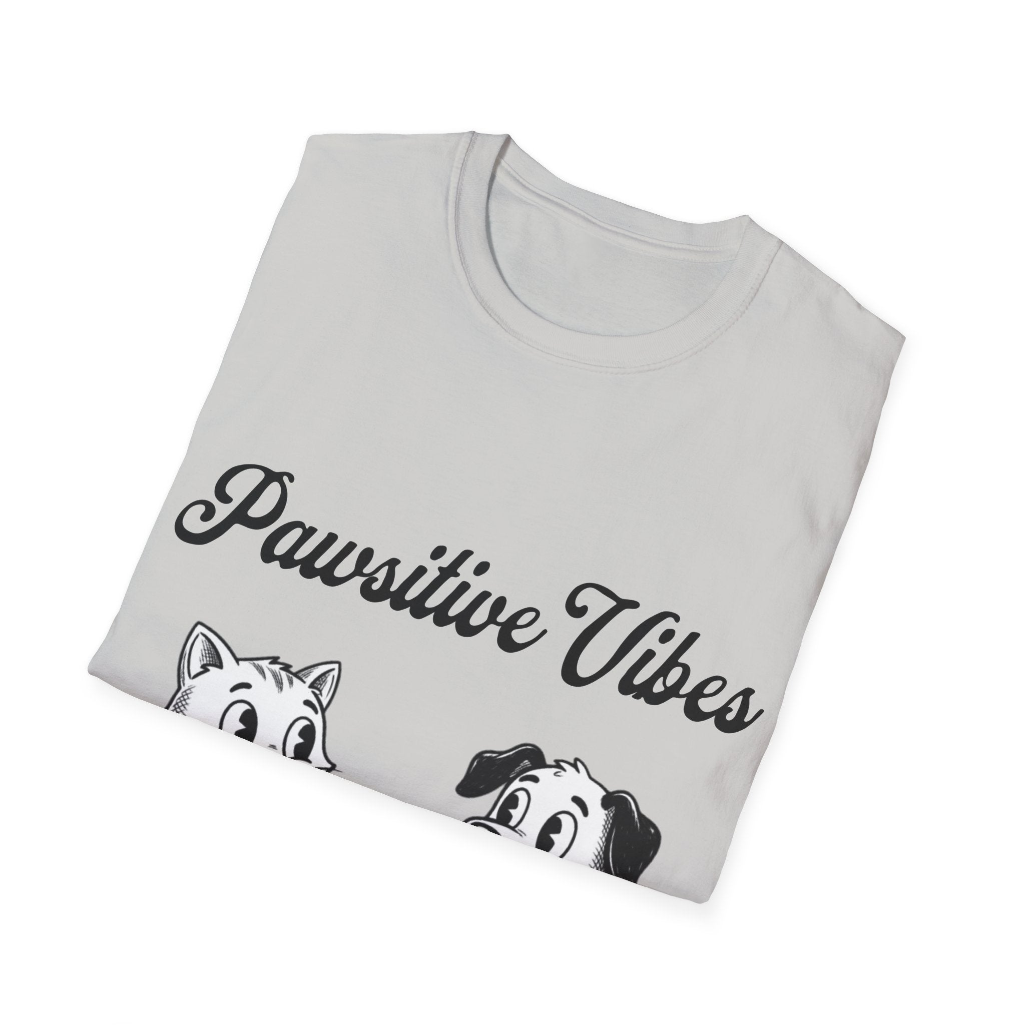 Pawsitive Vibes Unisex Softstyle T-Shirt
