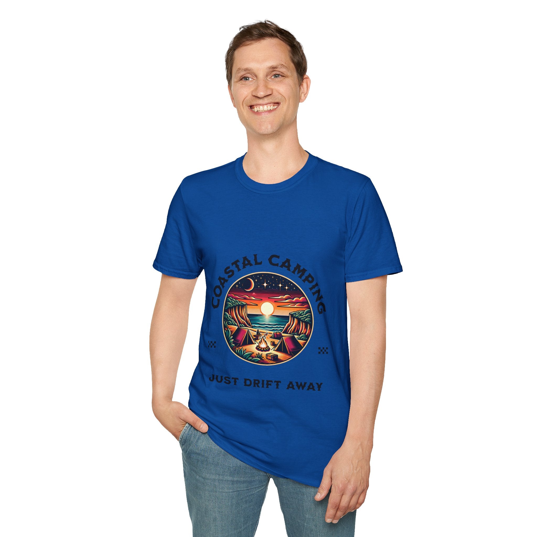 Coastal Camping Unisex Softstyle T-Shirt