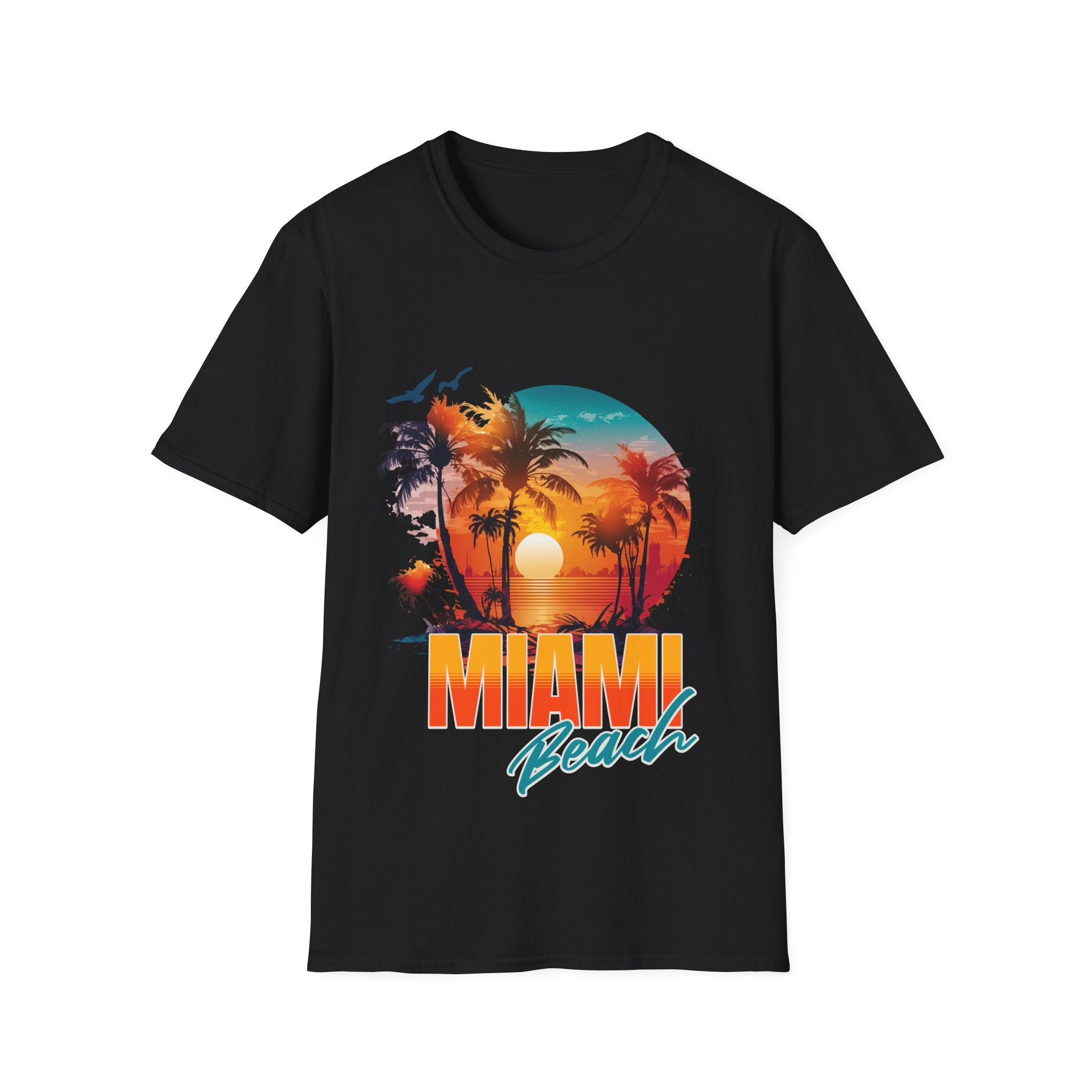 Miami Beach Unisex Softstyle T-Shirt