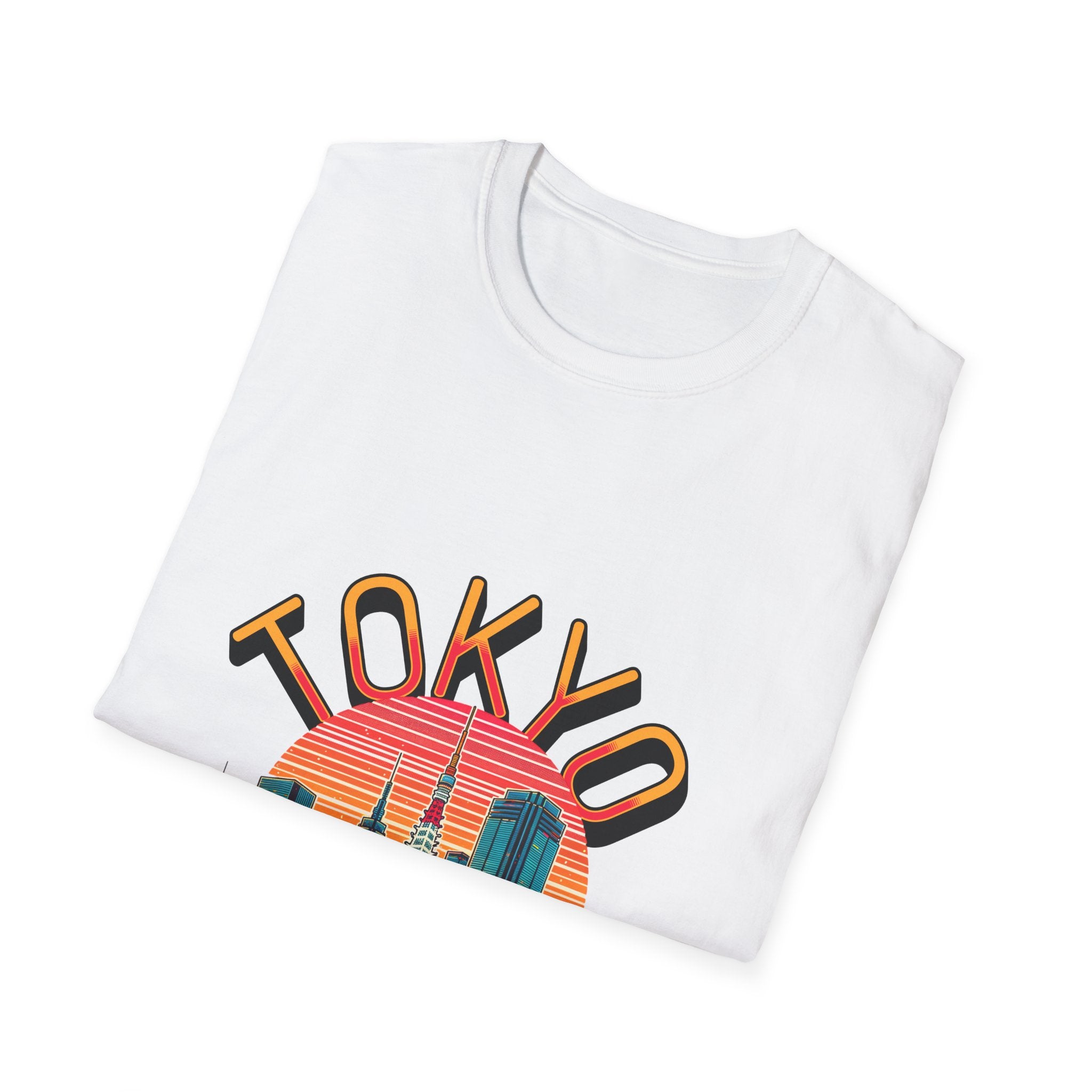 Toyko Old Meets New Unisex Softstyle T-Shirt