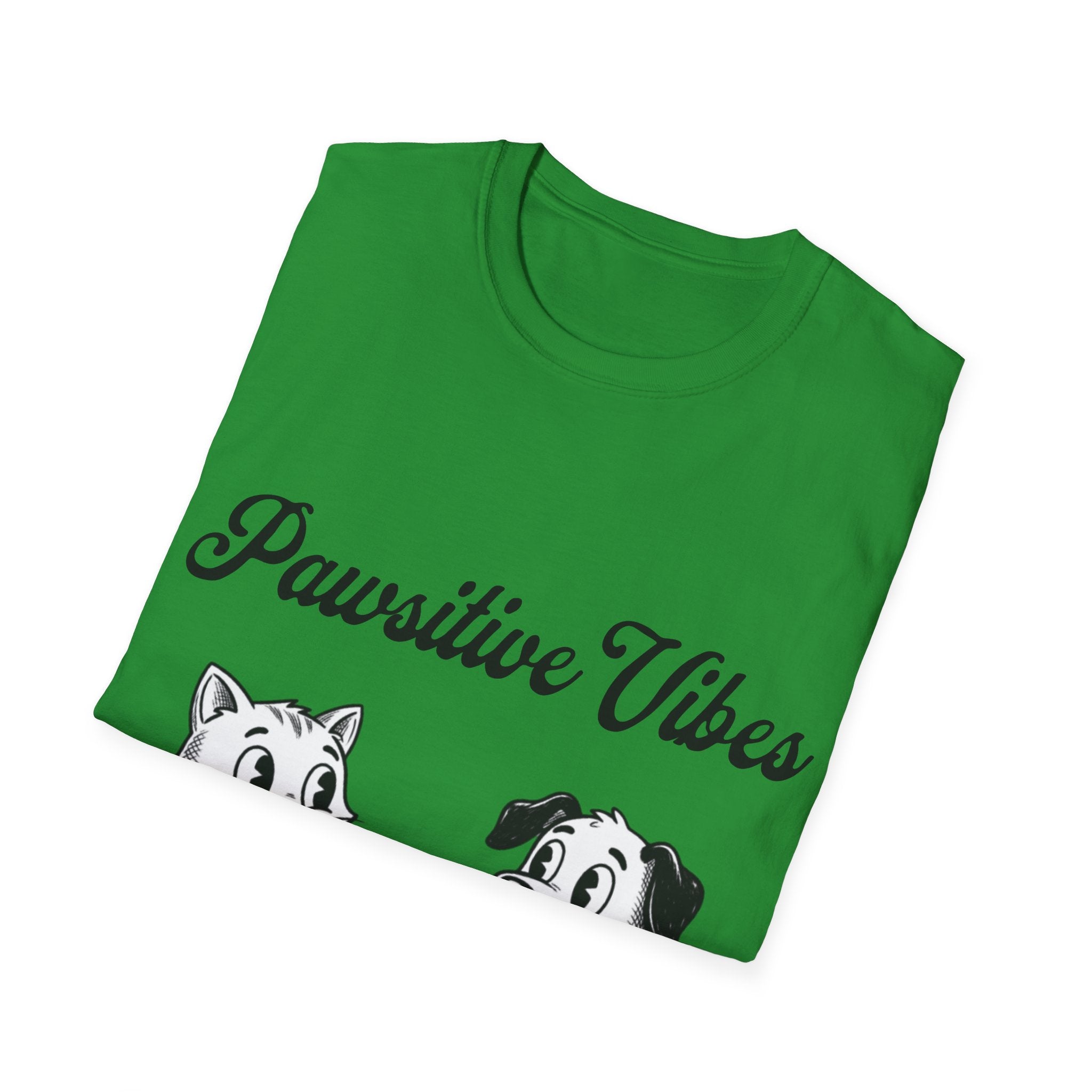 Pawsitive Vibes Unisex Softstyle T-Shirt