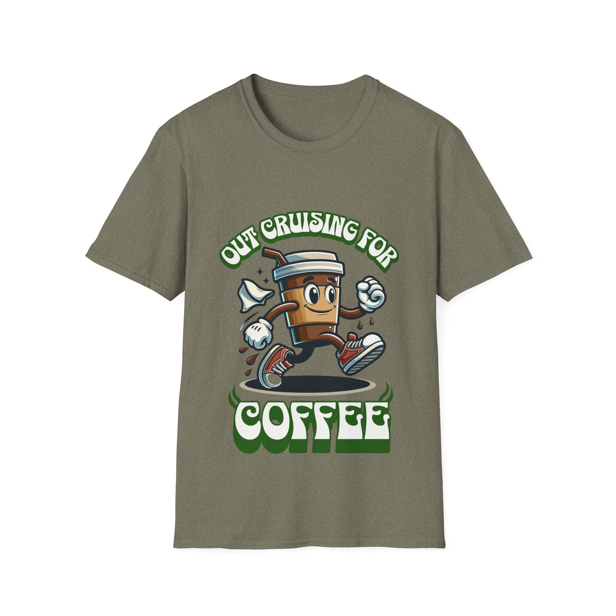 Cruising for Coffee Unisex Softstyle T-Shirt