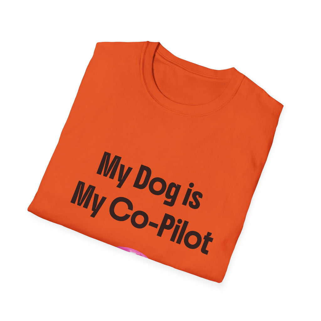 Dog Co-Pilot Unisex Softstyle T-Shirt