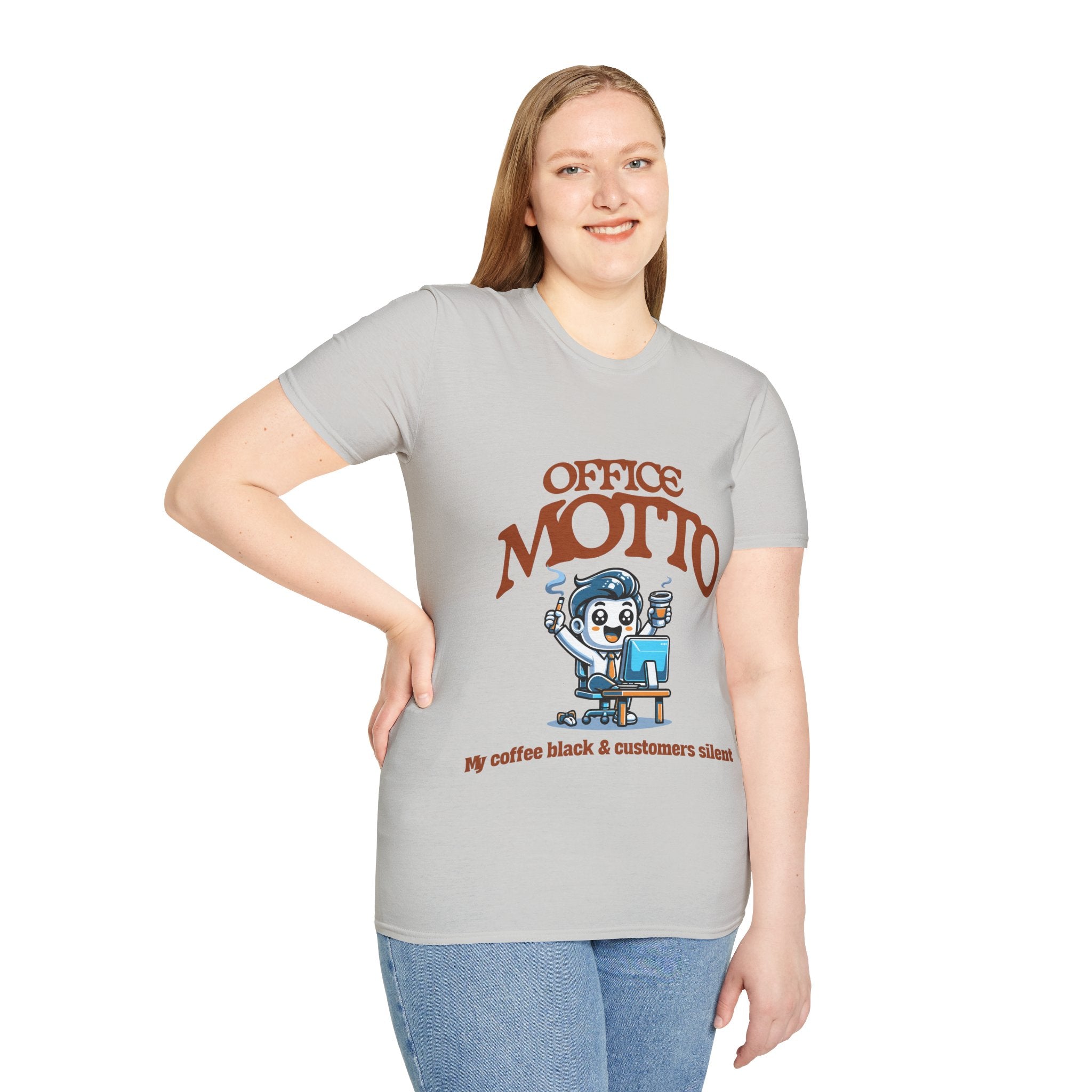 Office Motto Unisex Softstyle T-Shirt