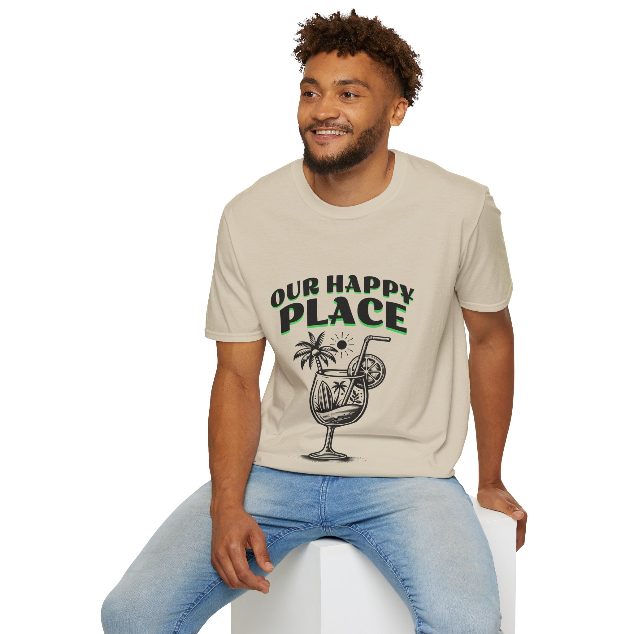 Happy Place Unisex Softstyle T-Shirt