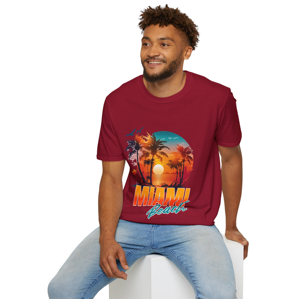 Miami Beach Unisex Softstyle T-Shirt