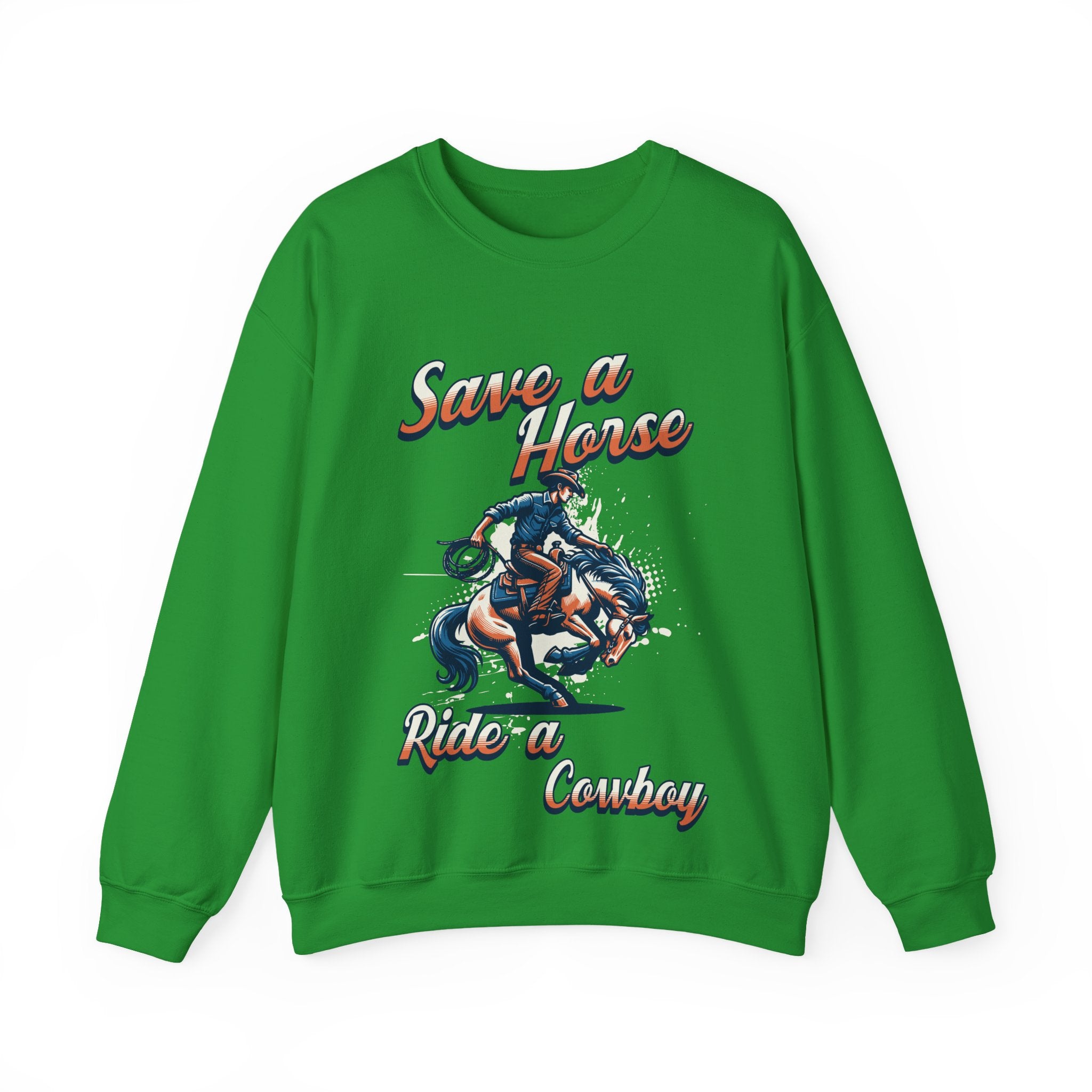 Save a Horse, Ride a Cowboy Unisex Heavy Blend™ Crewneck Sweatshirt