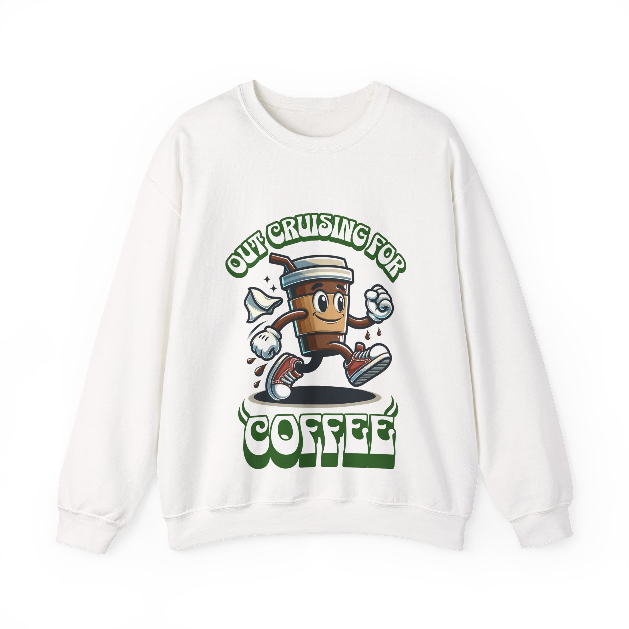 Crusing for Coffee Unisex Heavy Blend™ Crewneck Sweatshirt