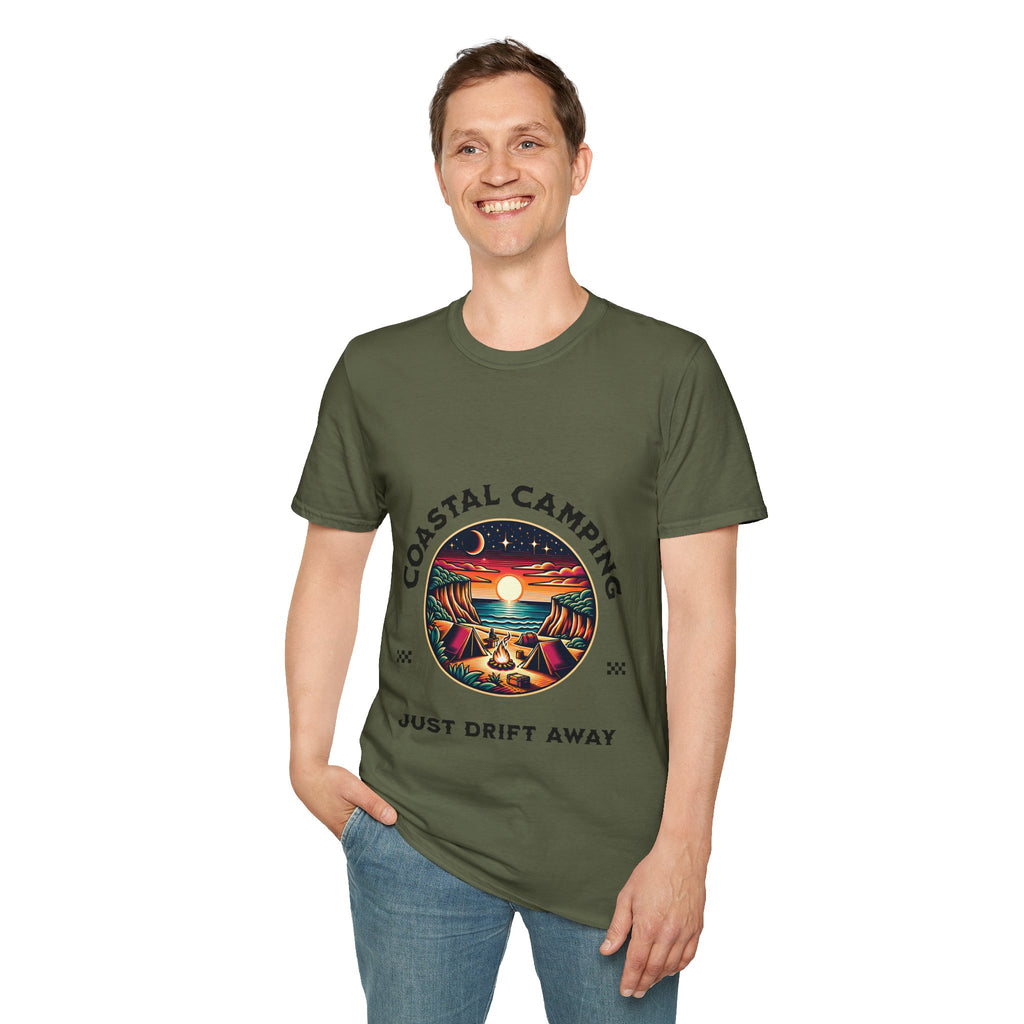 Coastal Camping Unisex Softstyle T-Shirt