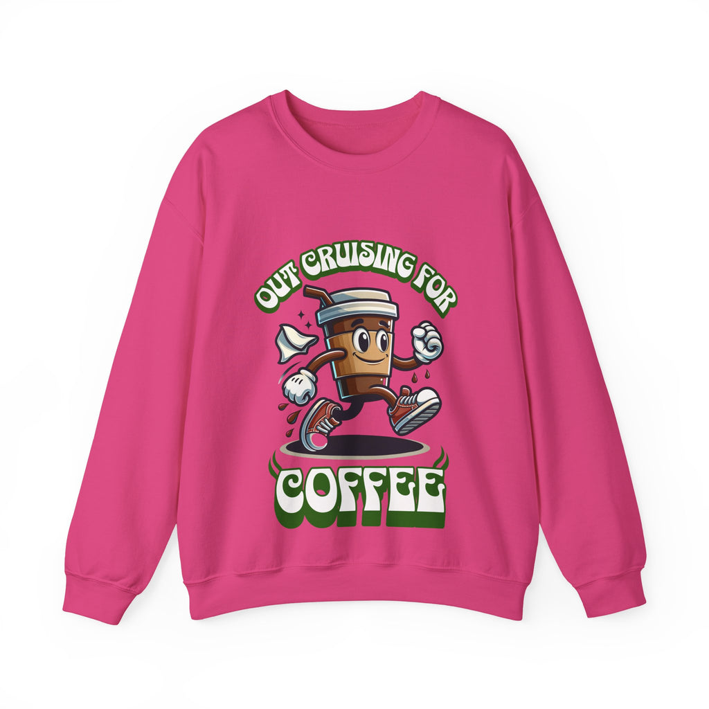Crusing for Coffee Unisex Heavy Blend™ Crewneck Sweatshirt