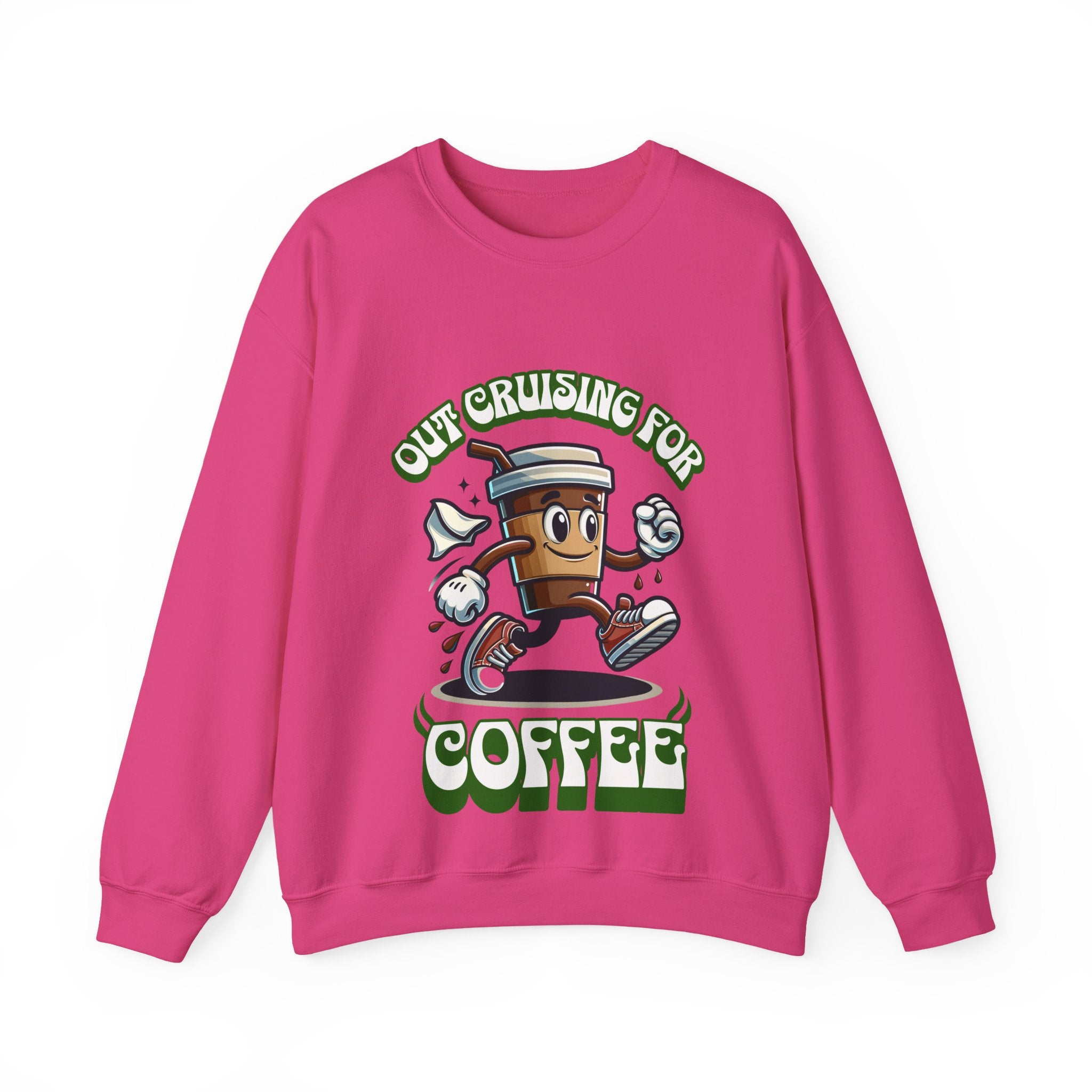 Crusing for Coffee Unisex Heavy Blend™ Crewneck Sweatshirt
