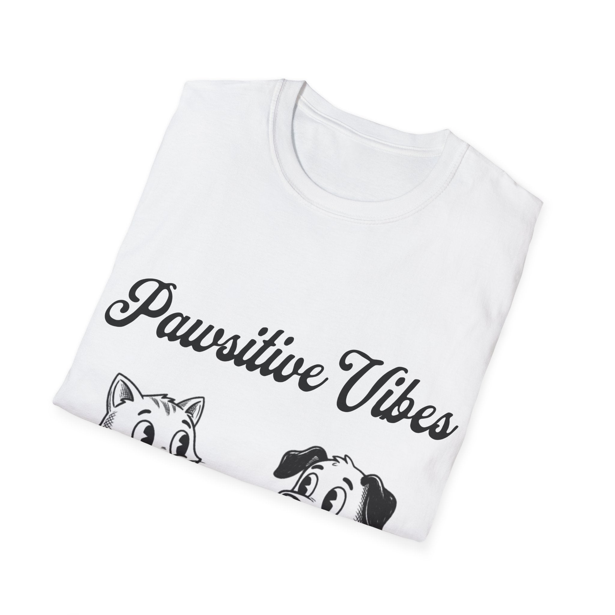 Pawsitive Vibes Unisex Softstyle T-Shirt