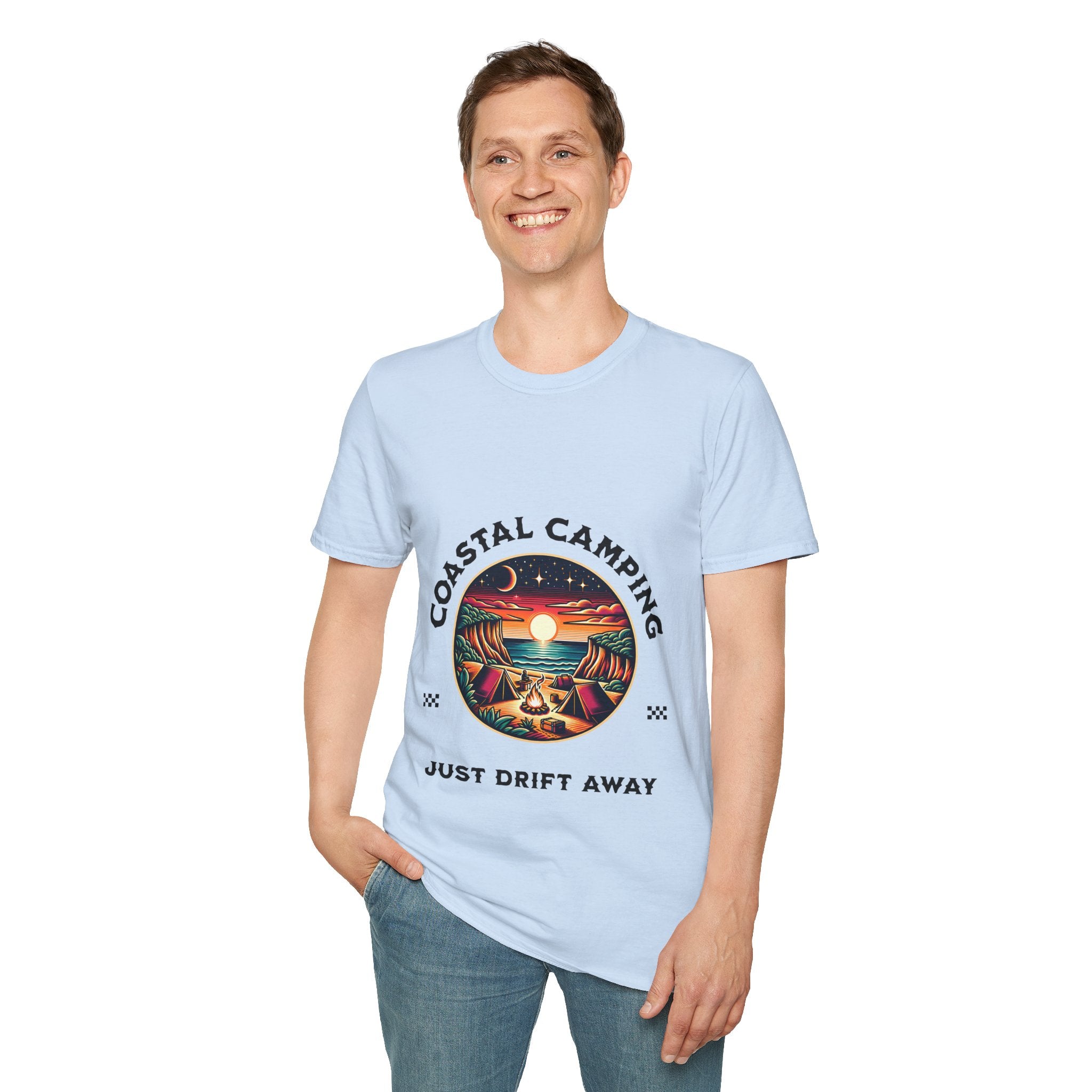 Coastal Camping Unisex Softstyle T-Shirt