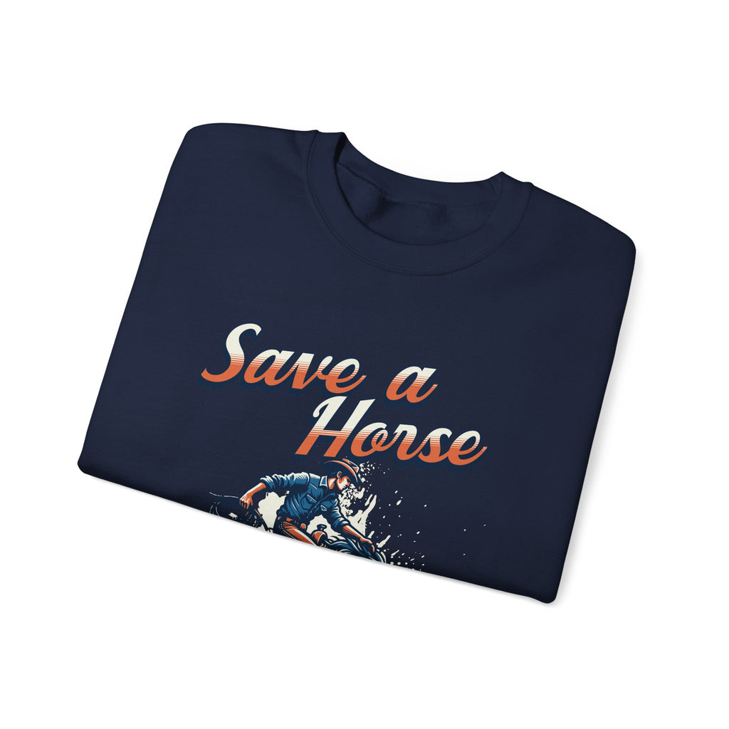 Save a Horse, Ride a Cowboy Unisex Heavy Blend™ Crewneck Sweatshirt
